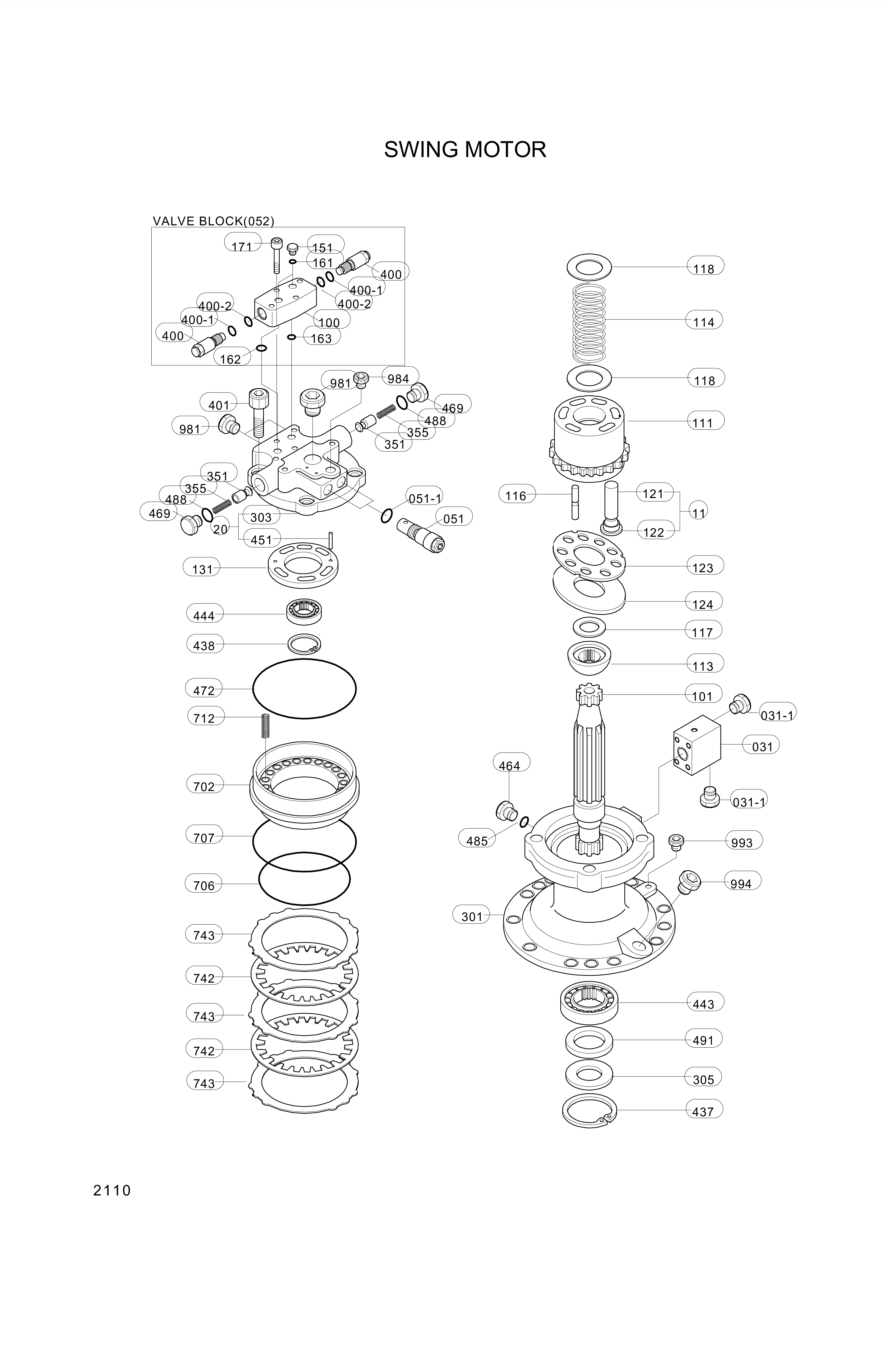 drawing for Hyundai Construction Equipment PNJ2304EV - BEARING, ROLLER (figure 1)
