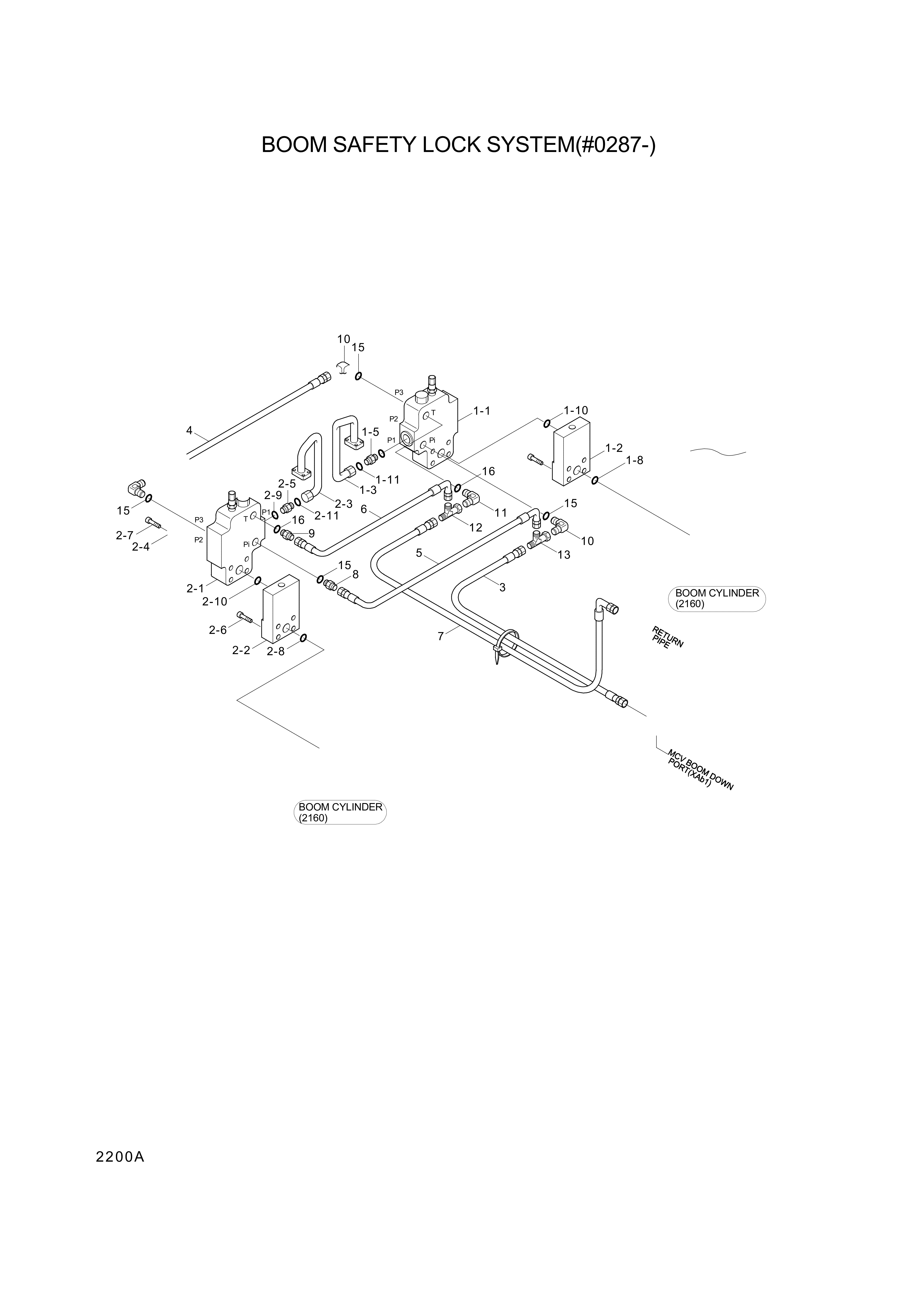 Technical drawing of Hyundai Construction Equipment 31EN-95010 VALVE-SAFETY LOCK with dimensions and layout (figure 5)
