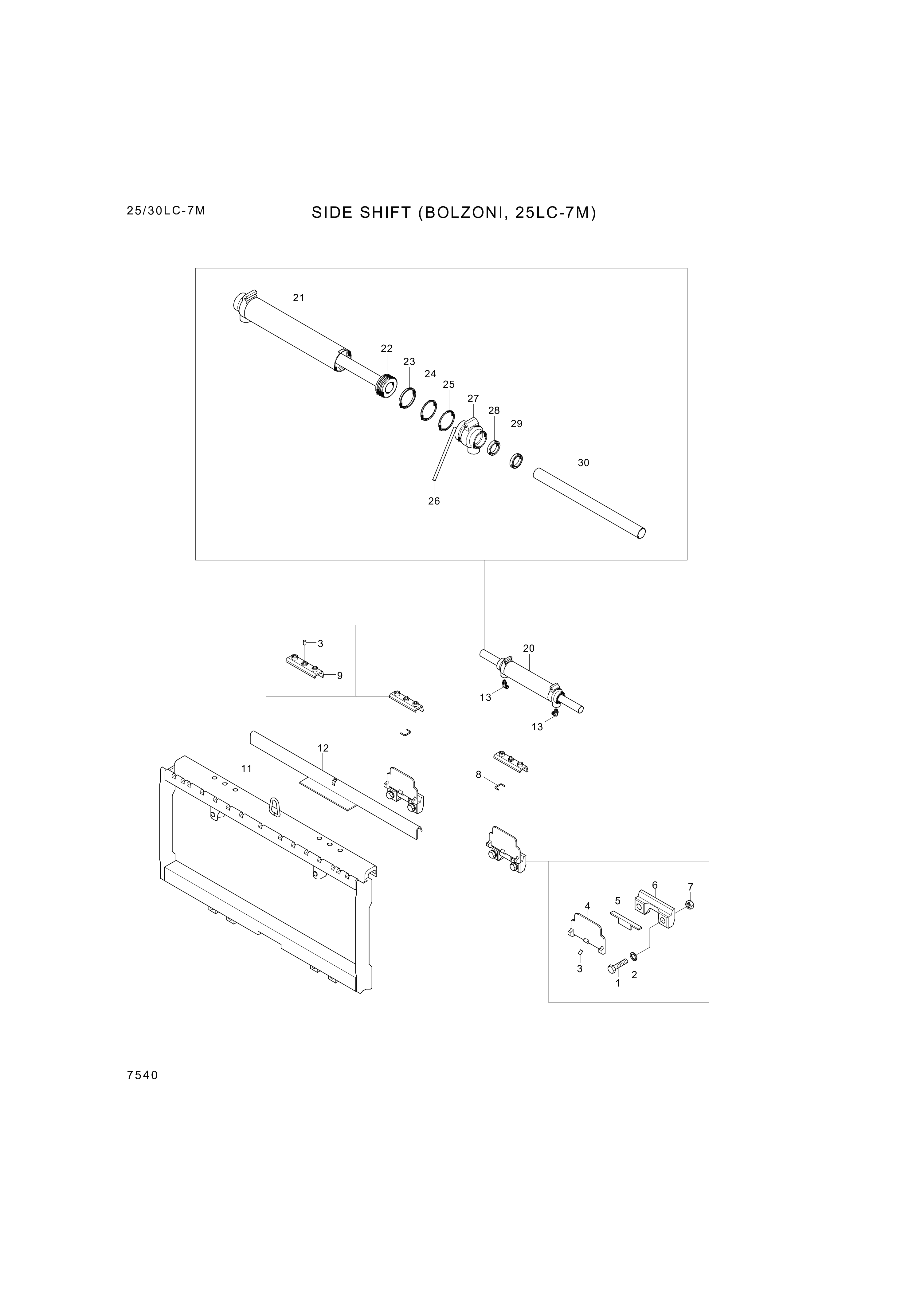 drawing for Hyundai Construction Equipment 101031190C - FRAME (figure 4)