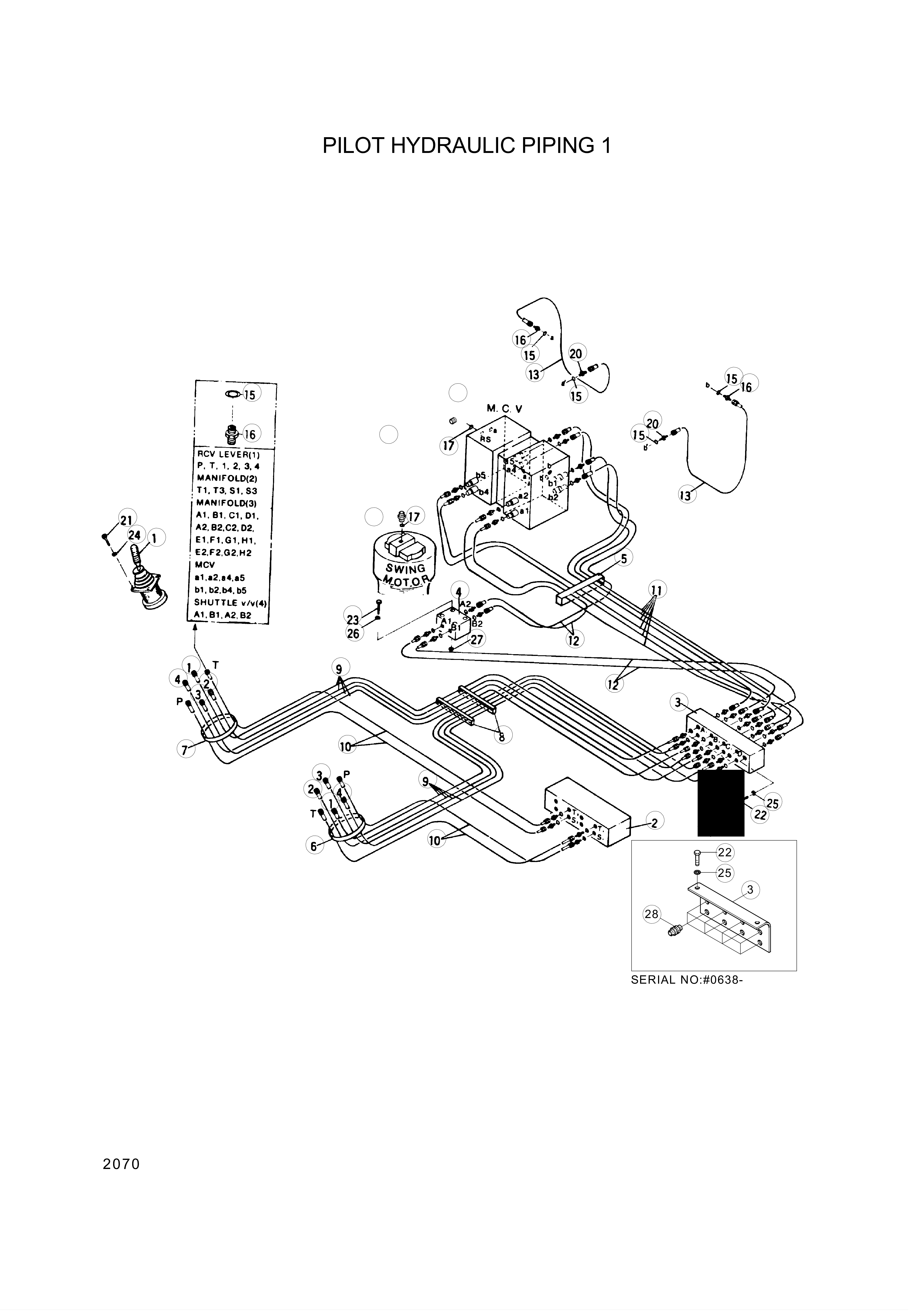 Technical drawing of Hyundai Construction Equipment S203-081004 NUT-HEX with dimensions and layout (figure 2)