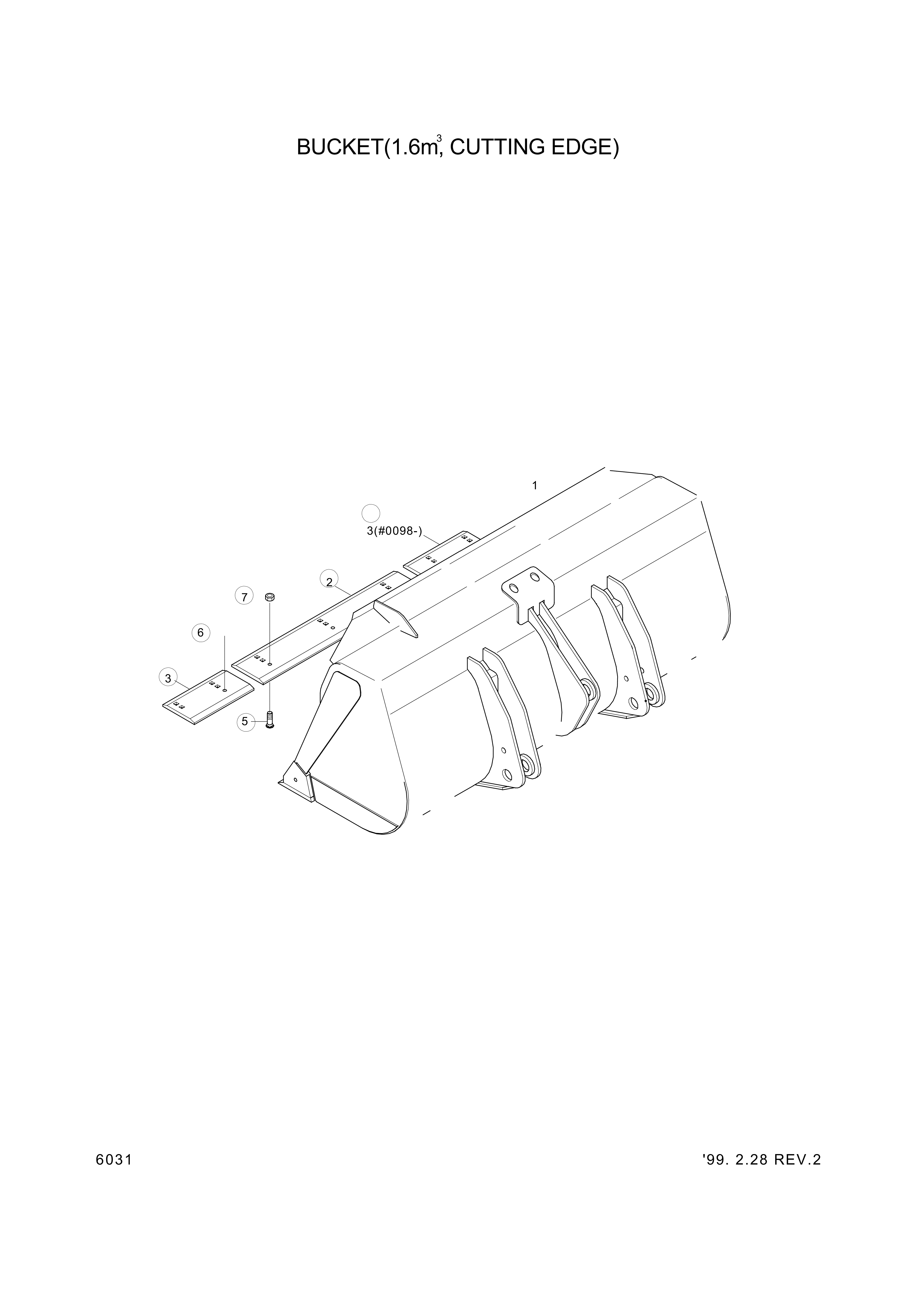 drawing for Hyundai Construction Equipment 61L8-00022 - BUCKET (figure 4)