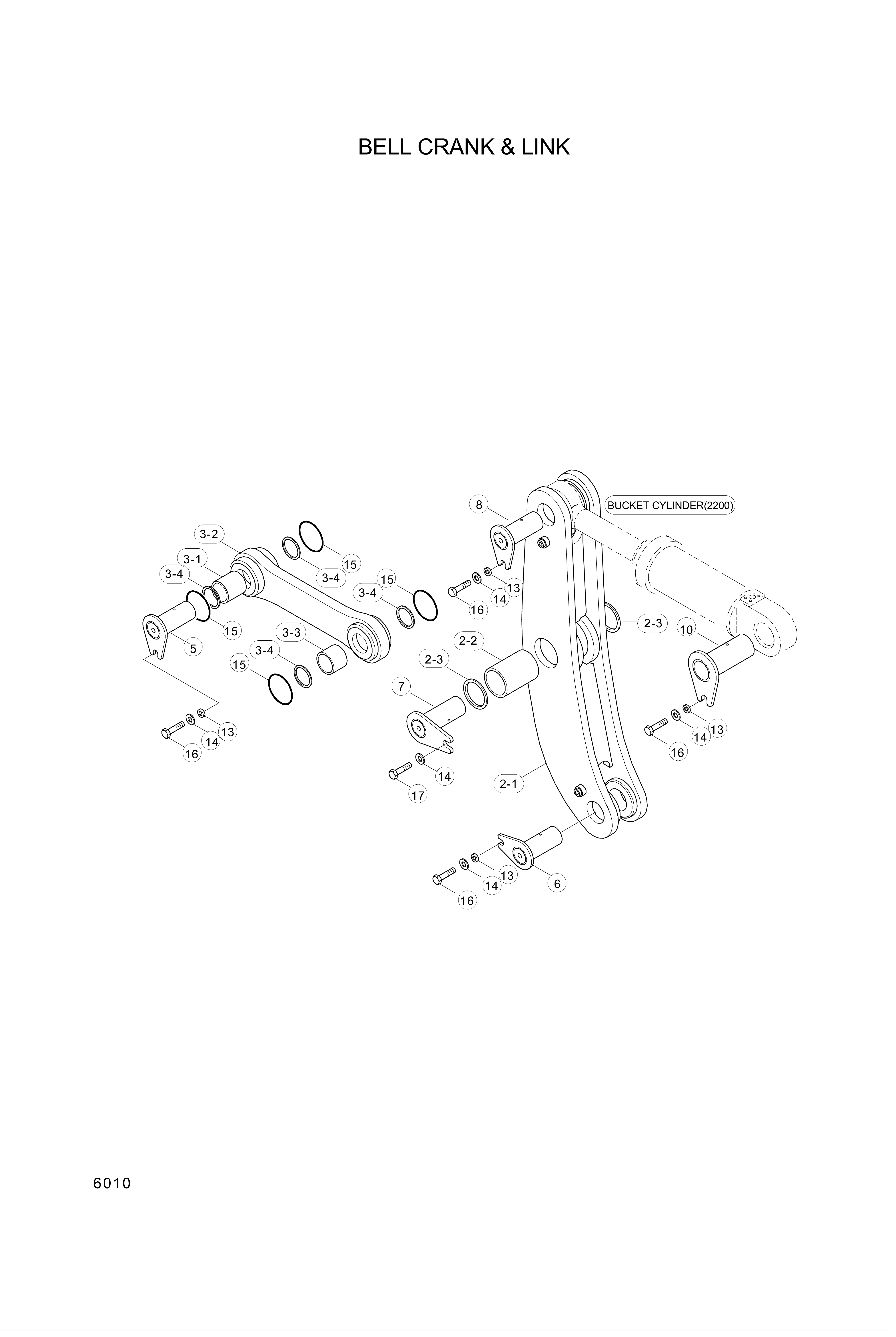 drawing for Hyundai Construction Equipment 61L8-10651 - PIN-JOINT (figure 2)