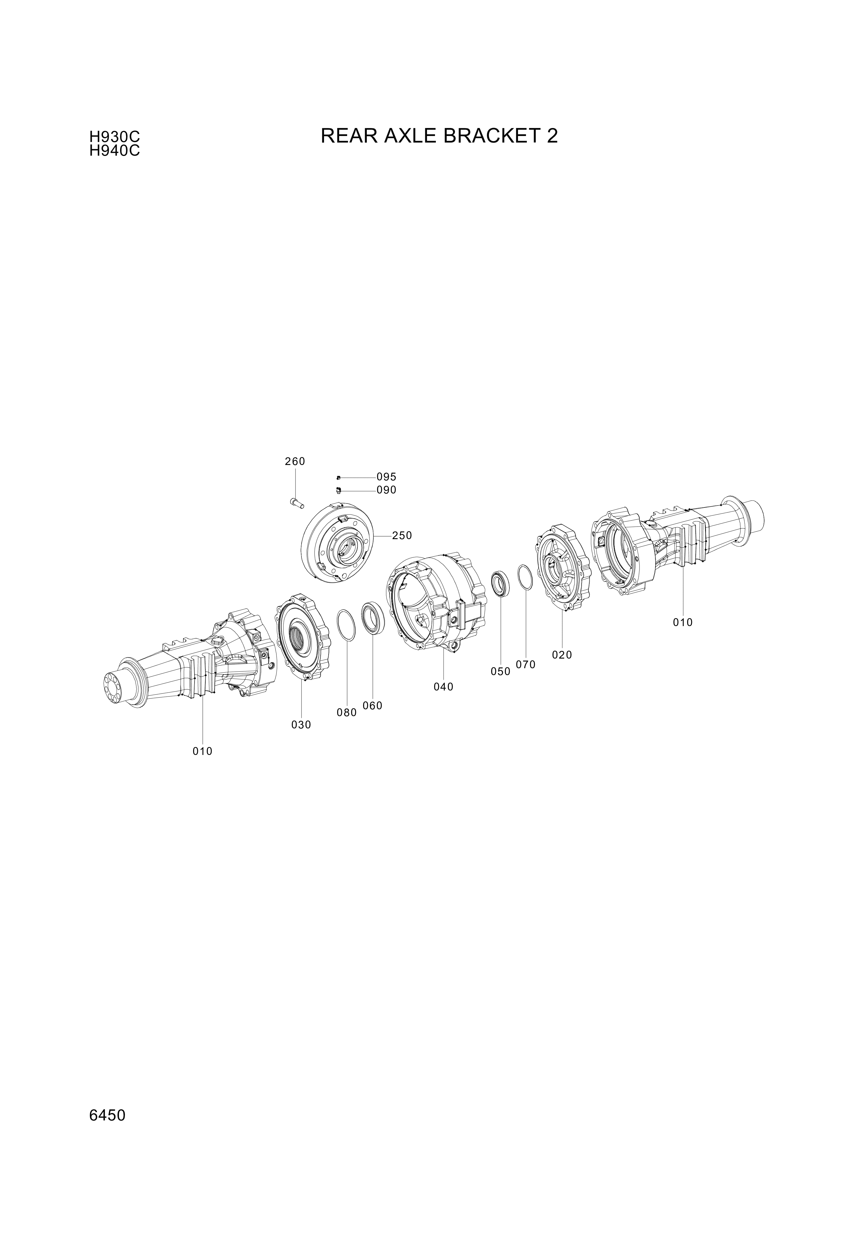 drawing for Hyundai Construction Equipment ZGAQ-03468 - HOUSING-AXLE (figure 5)