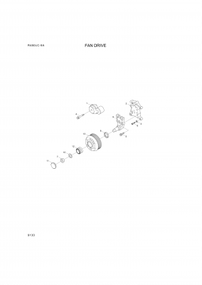 drawing for Hyundai Construction Equipment YUBP-05889 - HUB-FAN (figure 2)