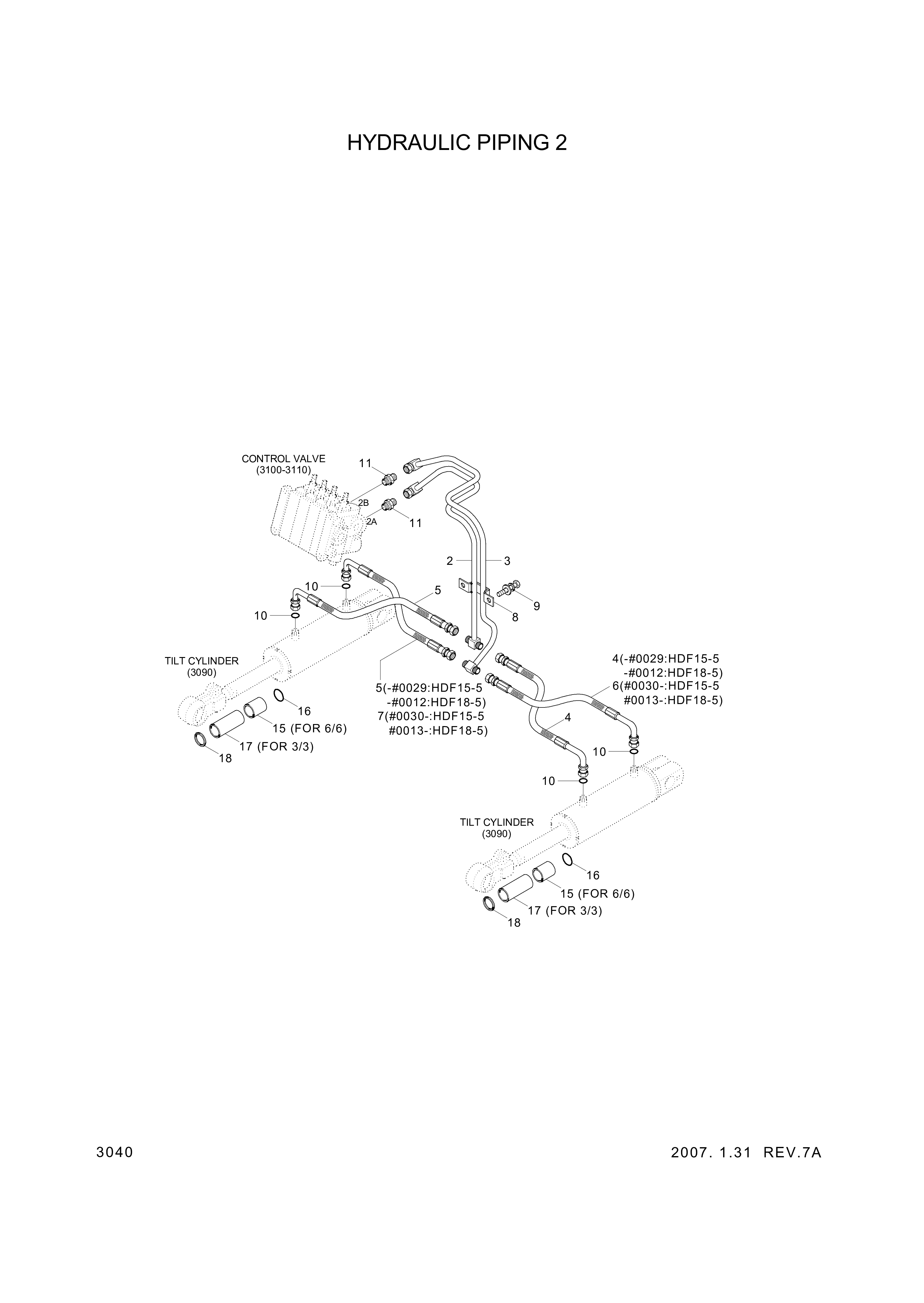 drawing for Hyundai Construction Equipment P932-044007 - HOSE ASSY-ORFS&THD (figure 2)