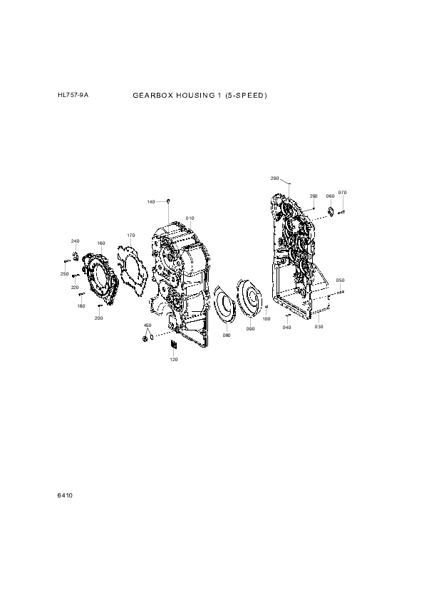 drawing for Hyundai Construction Equipment ZGAQ-04089 - HOUSING-GEARBOX RR (figure 3)