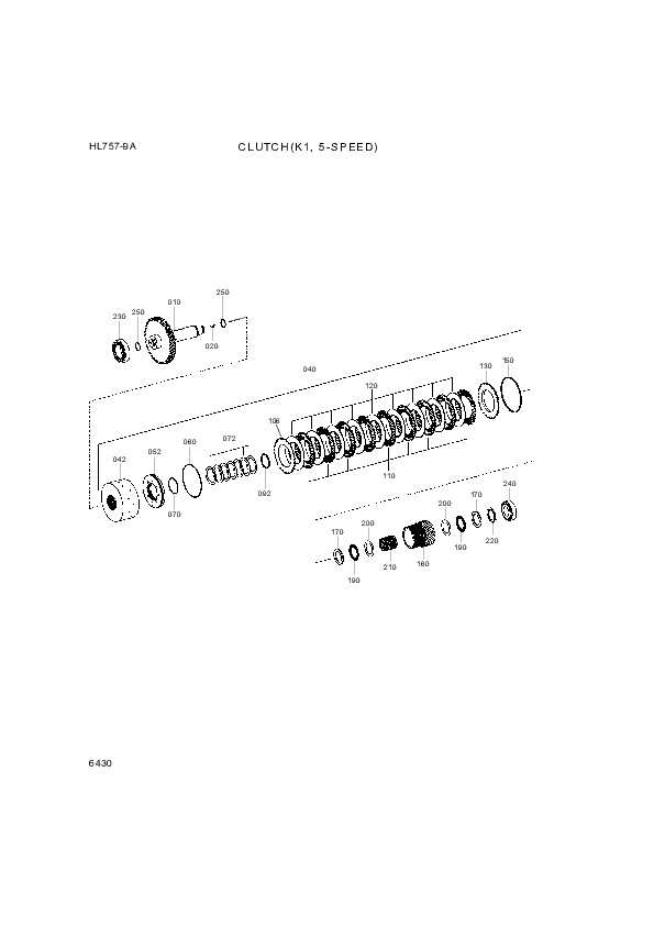 drawing for Hyundai Construction Equipment ZGAQ-03821 - IDLER-CLUTCH (figure 5)