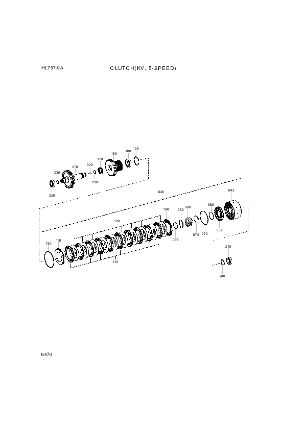 Technical drawing of Hyundai Construction Equipment ZGAQ-00881 SHAFT with dimensions and layout (figure 3)