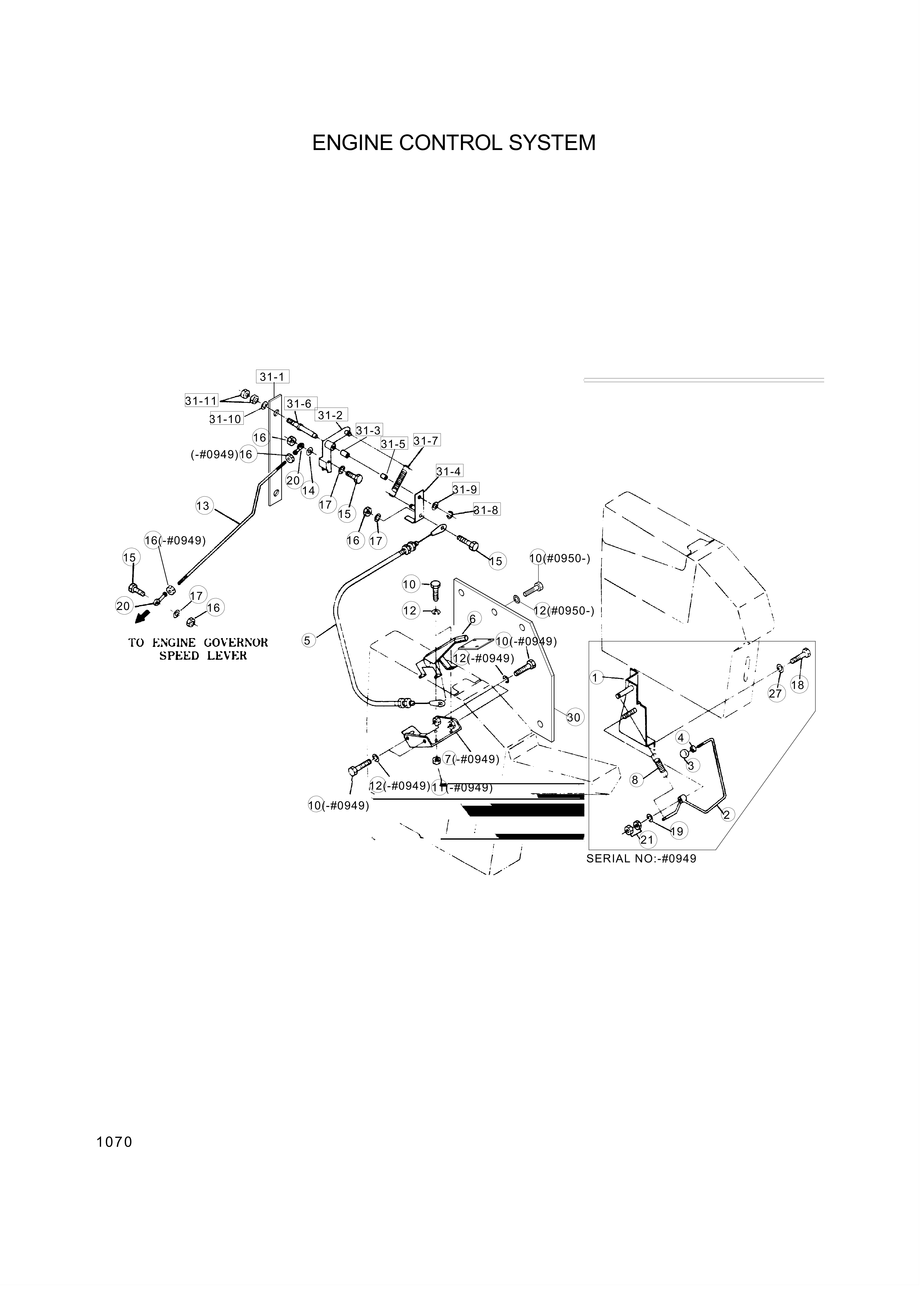 Technical drawing of Hyundai Construction Equipment S203-062002 NUT-HEX with dimensions and layout