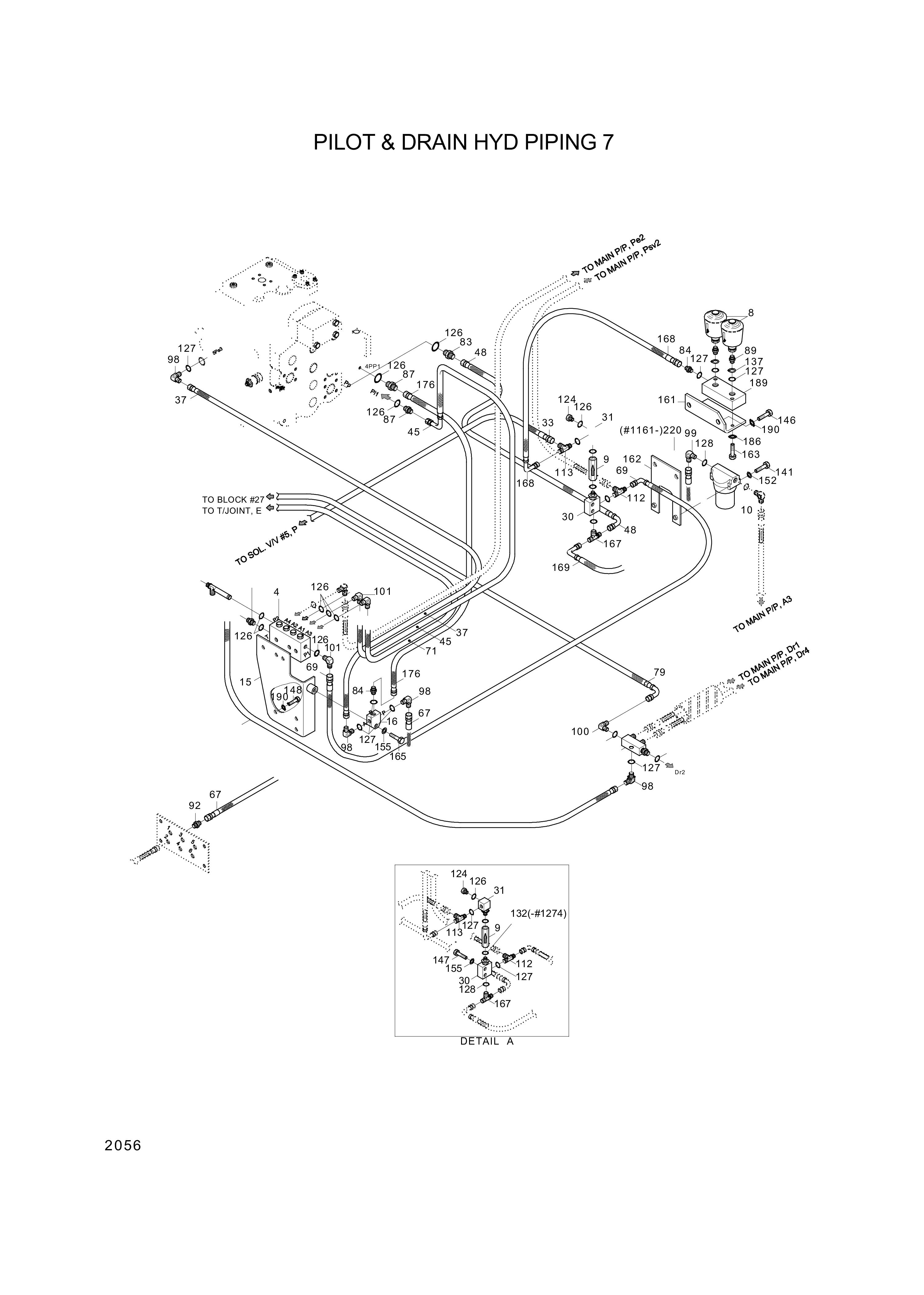 drawing for Hyundai Construction Equipment 34E7-04580 - TEE (figure 2)