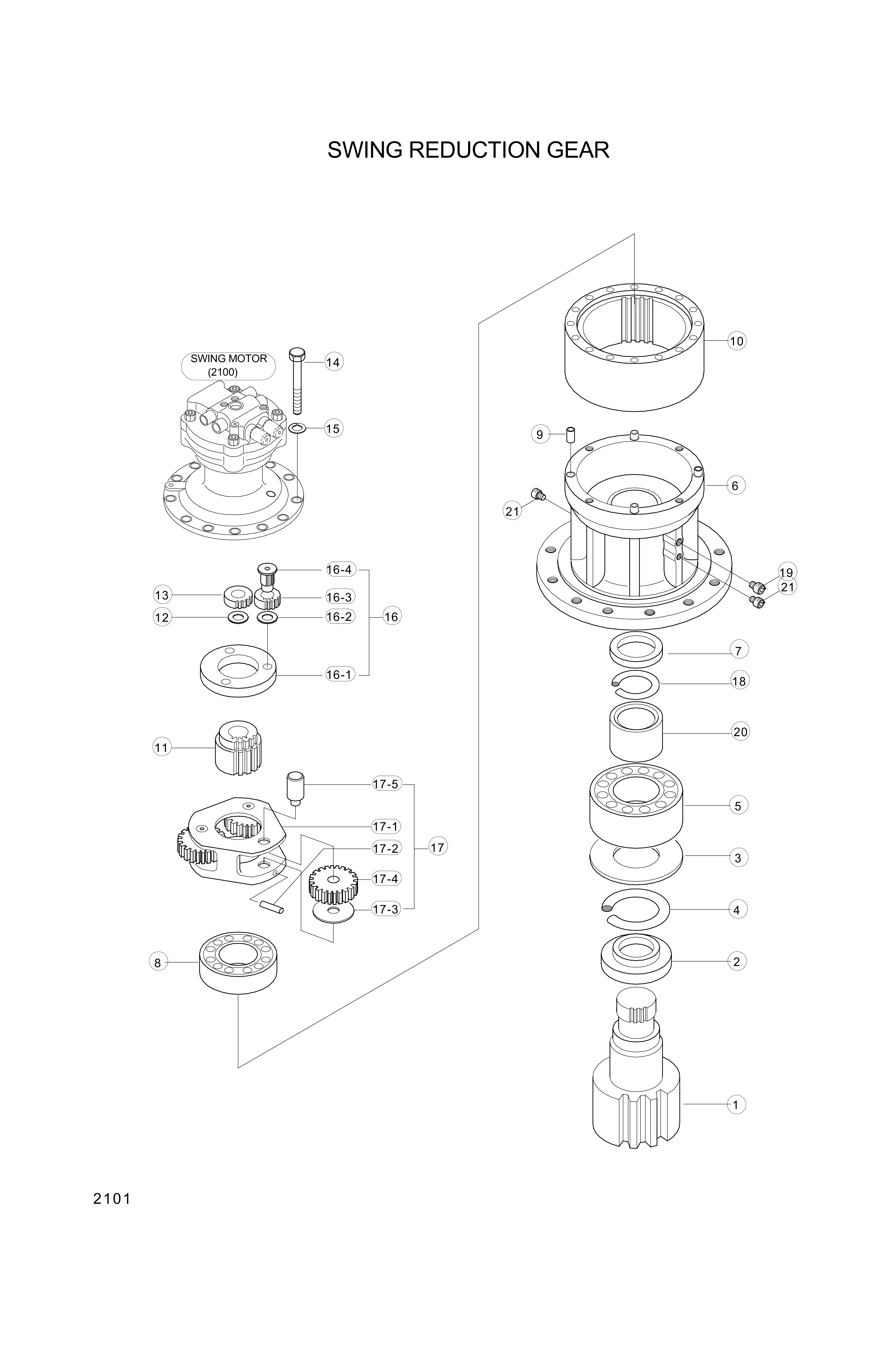 drawing for Hyundai Construction Equipment 7519-080 - HOLDER ASSY2 (figure 1)