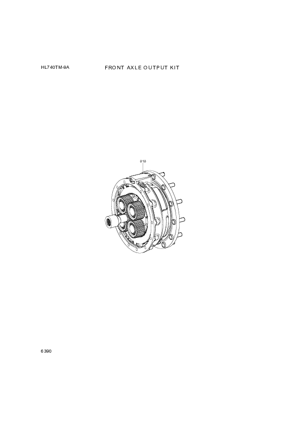 drawing for Hyundai Construction Equipment ZGAQ-04401 - CARRIER KIT-PLANETY (figure 2)