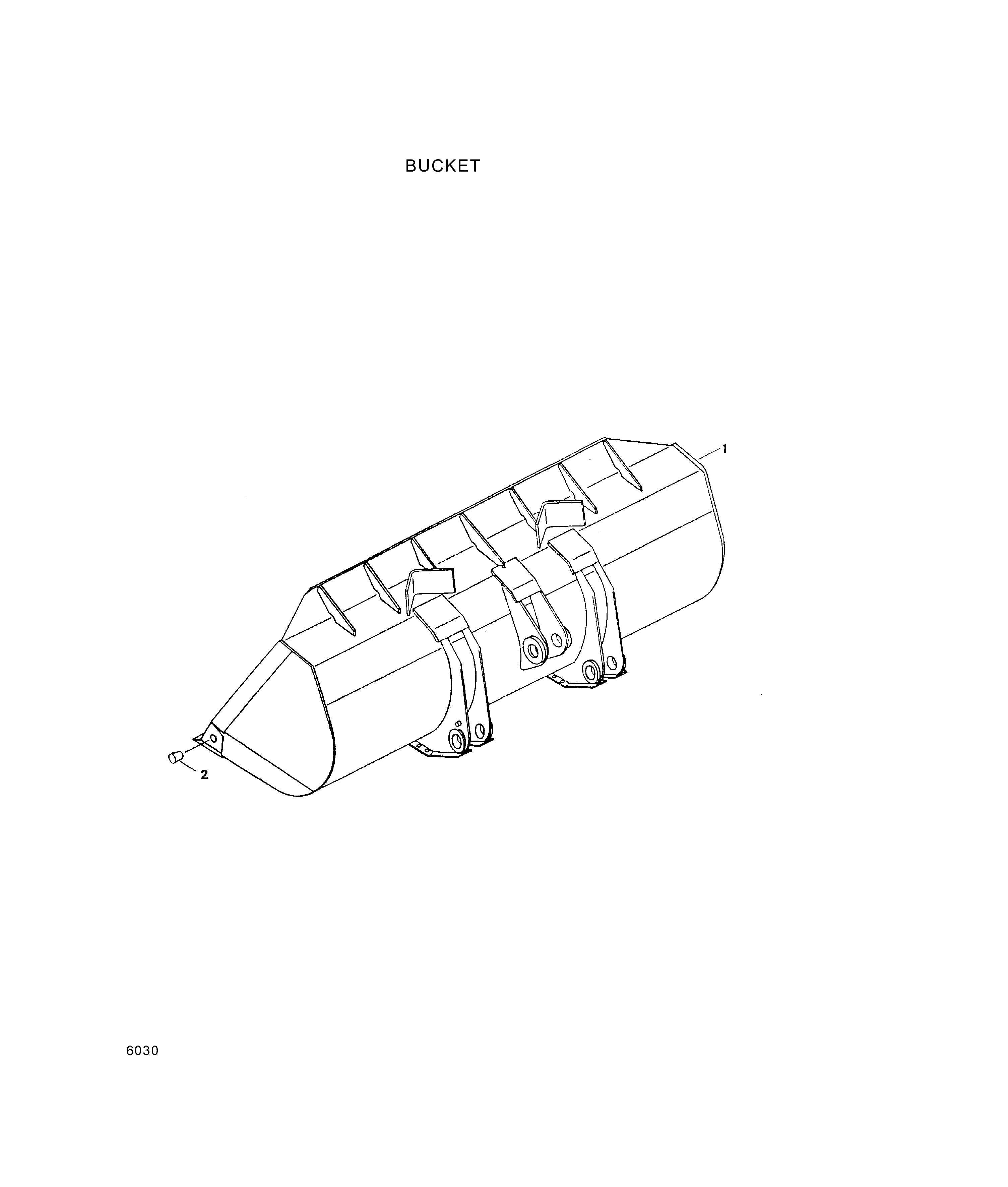 drawing for Hyundai Construction Equipment A20093 - BUCKET (figure 2)