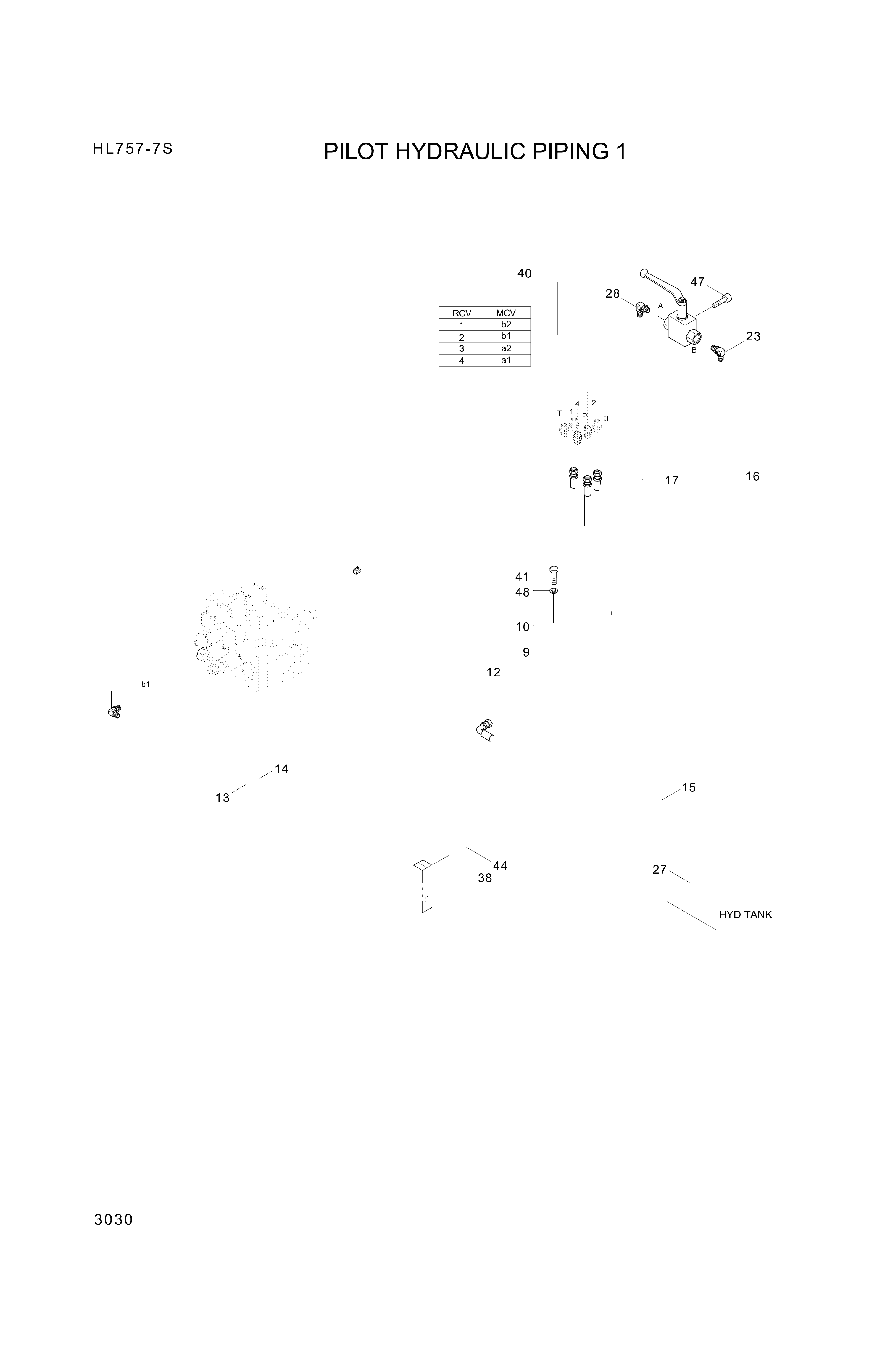 drawing for Hyundai Construction Equipment P930-062024 - HOSE ASSY-ORFS&THD (figure 4)