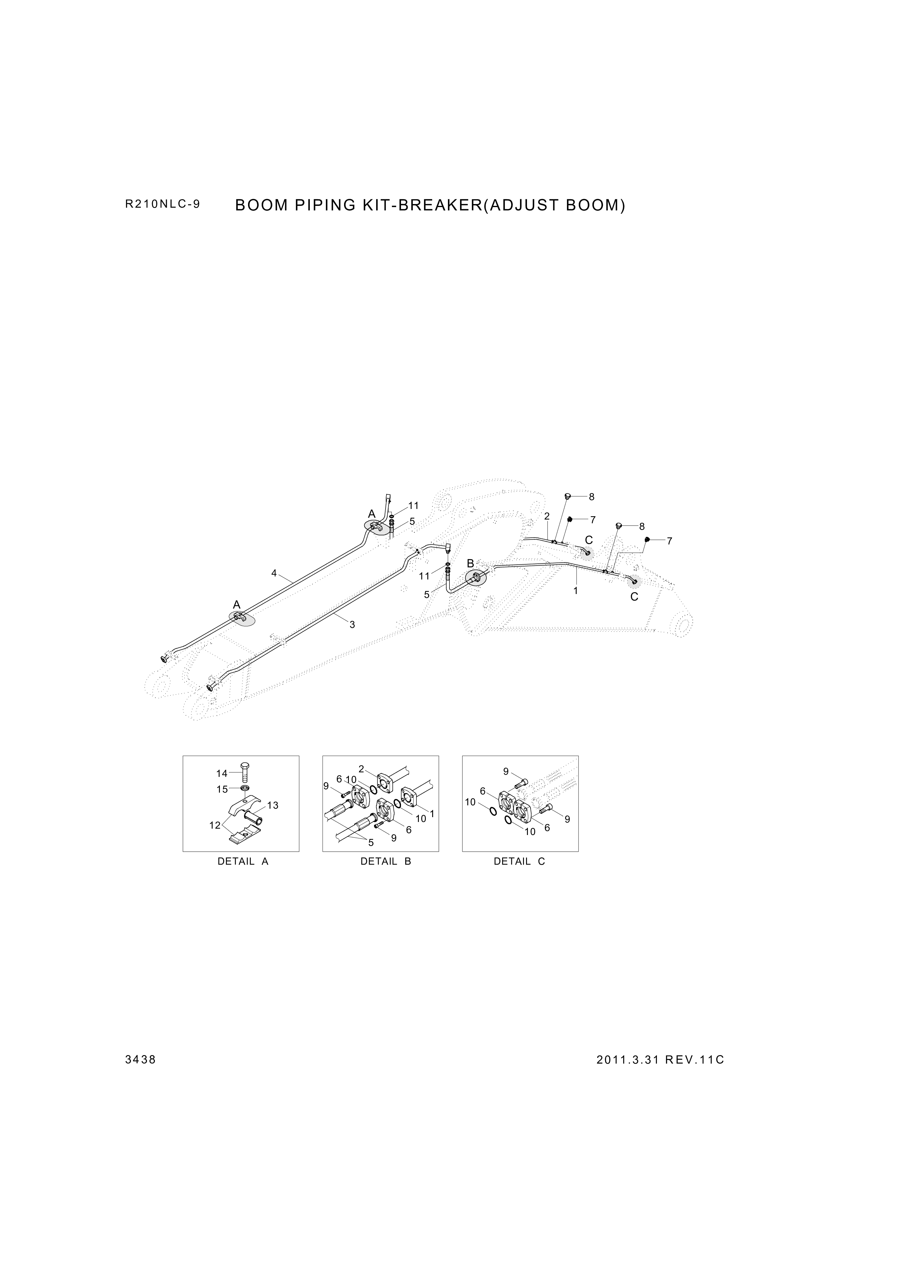 drawing for Hyundai Construction Equipment P940-167321 - HOSE ASSY-ORFS&FLG (figure 4)