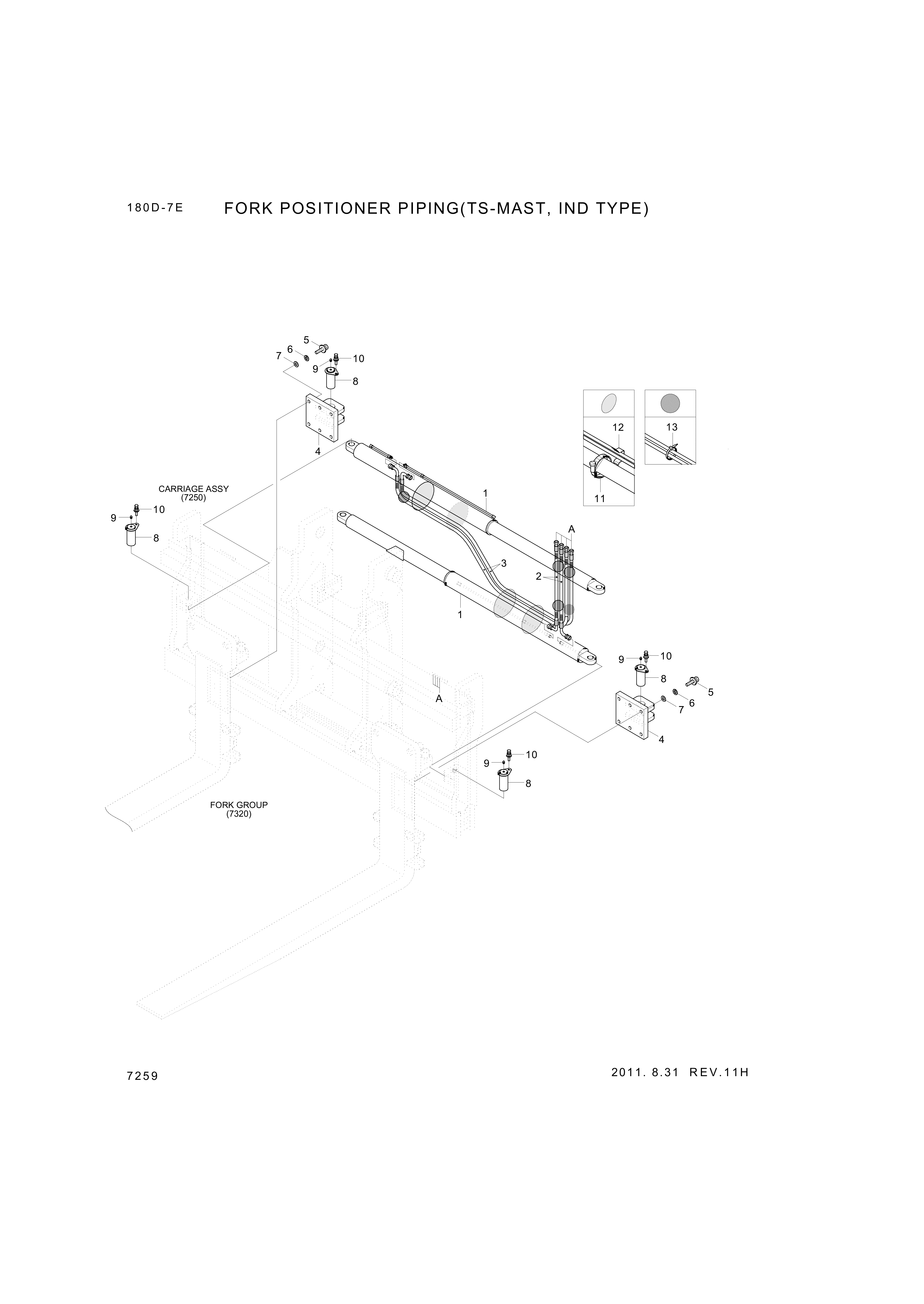 drawing for Hyundai Construction Equipment P930-067046 - HOSE ASSY-ORFS&THD (figure 1)