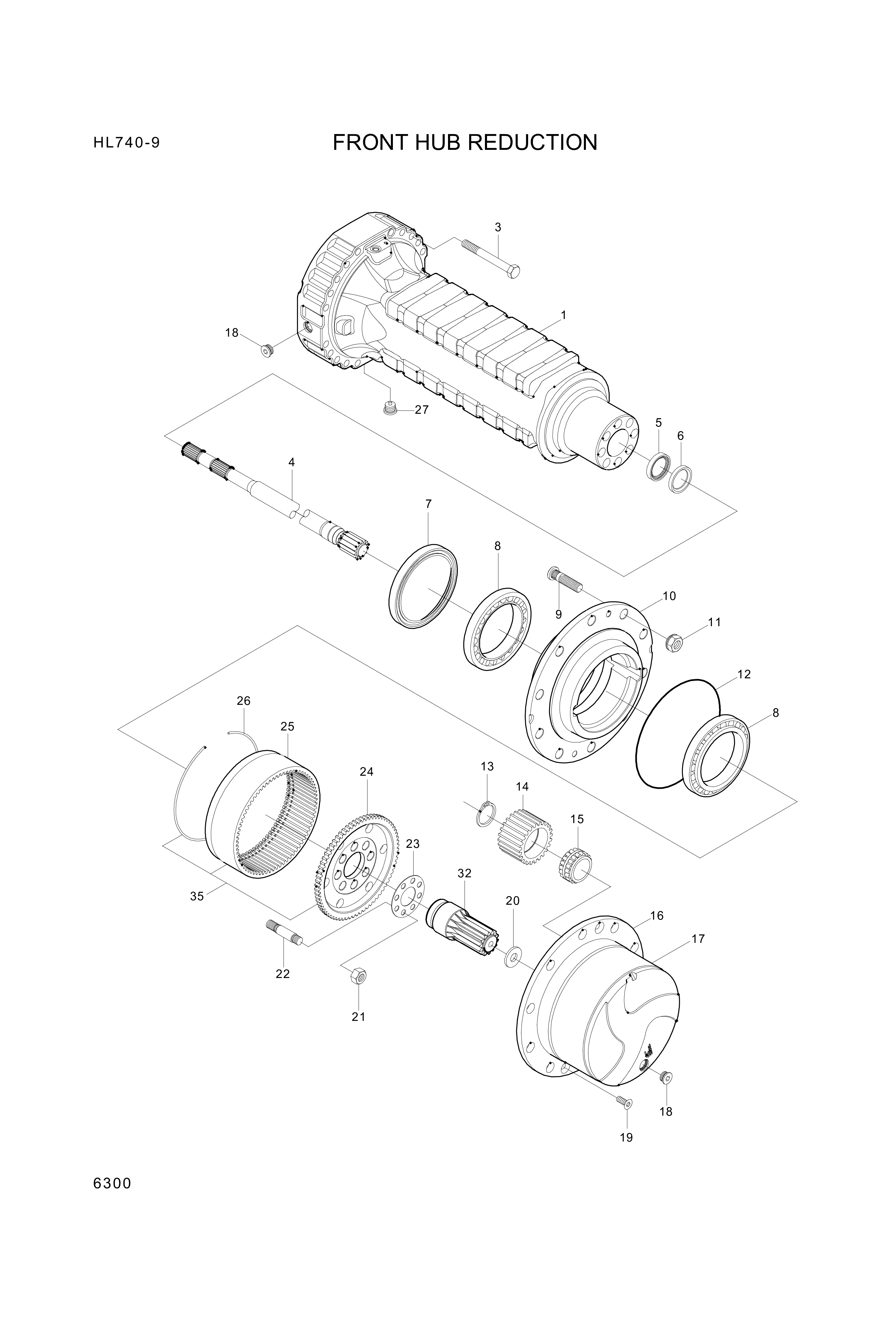 drawing for Hyundai Construction Equipment ZTAM-00878 - BOLT (figure 3)
