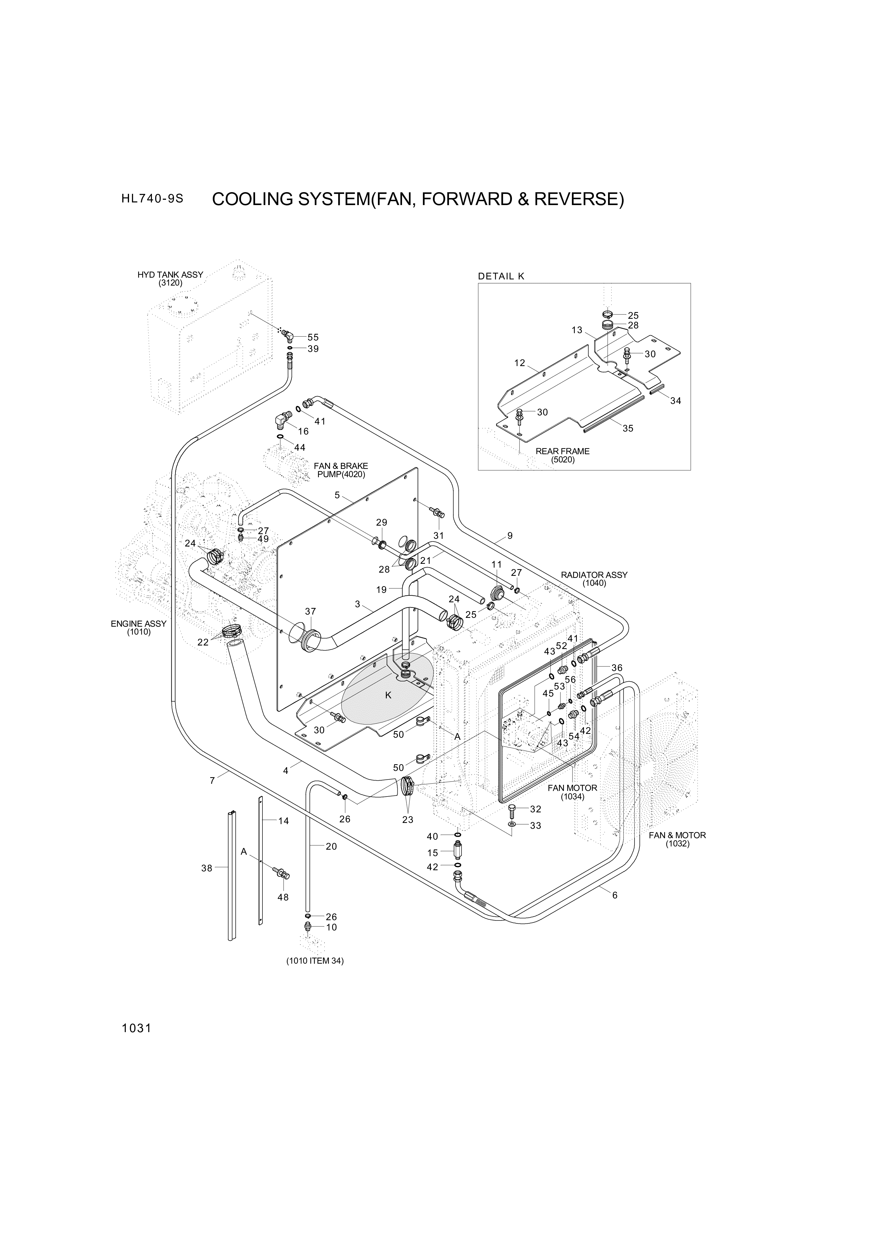 drawing for Hyundai Construction Equipment P930-122024 - HOSE ASSY-ORFS&THD (figure 3)