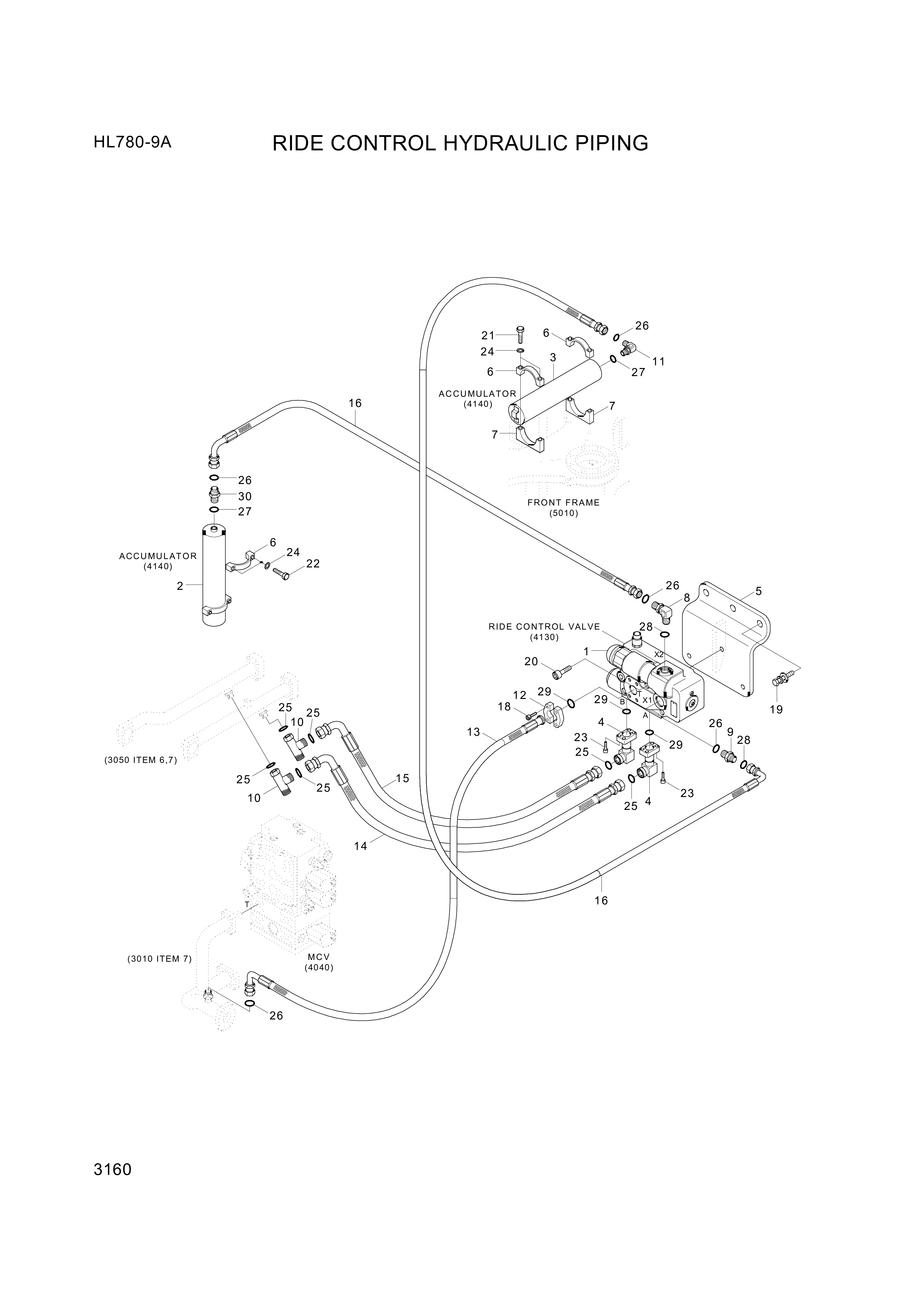 drawing for Hyundai Construction Equipment P930-166016DS - HOSE ASSY-ORFS&THD (figure 1)