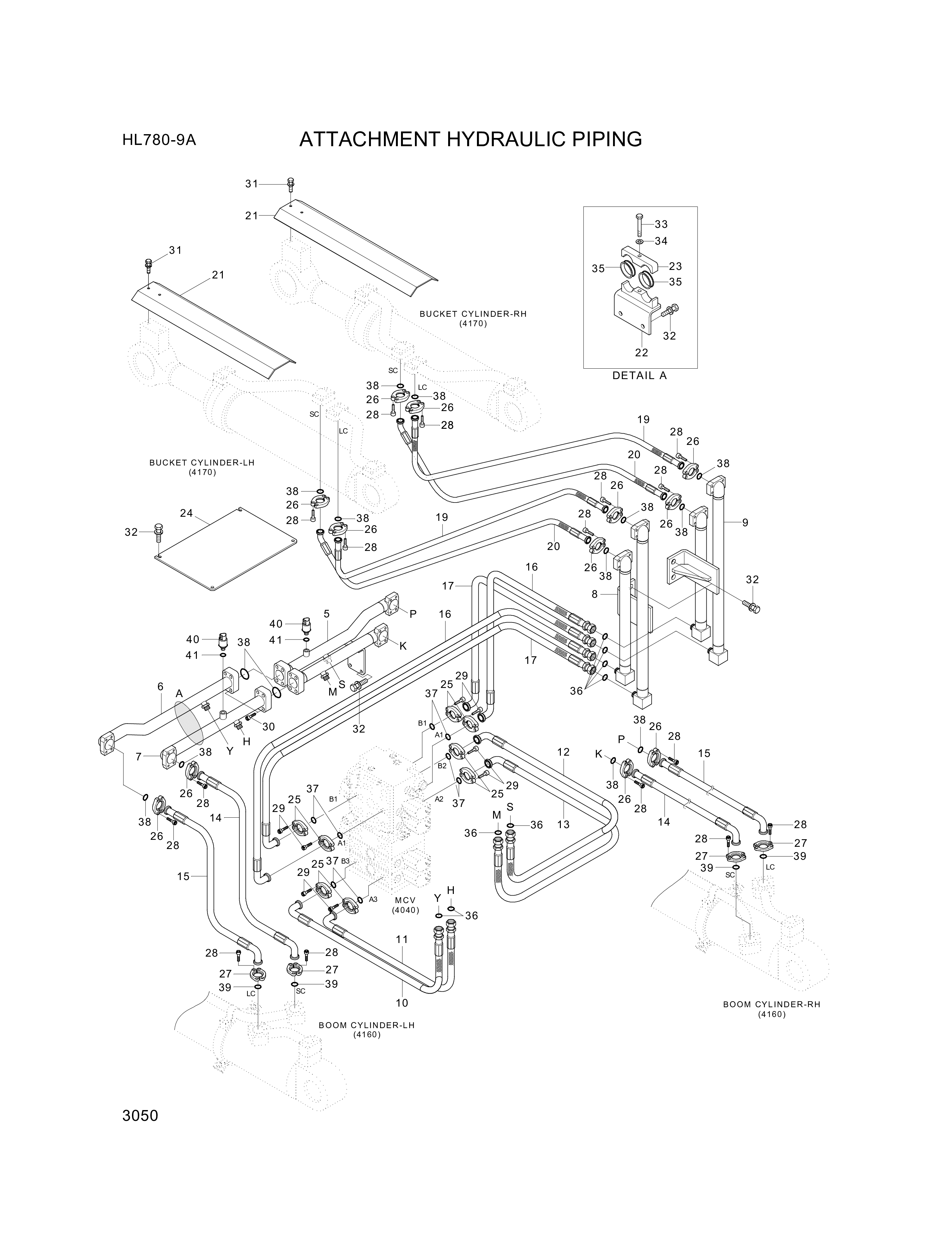 drawing for Hyundai Construction Equipment P980-127415 - HOSE ASSY-ORFS&FLG (figure 1)