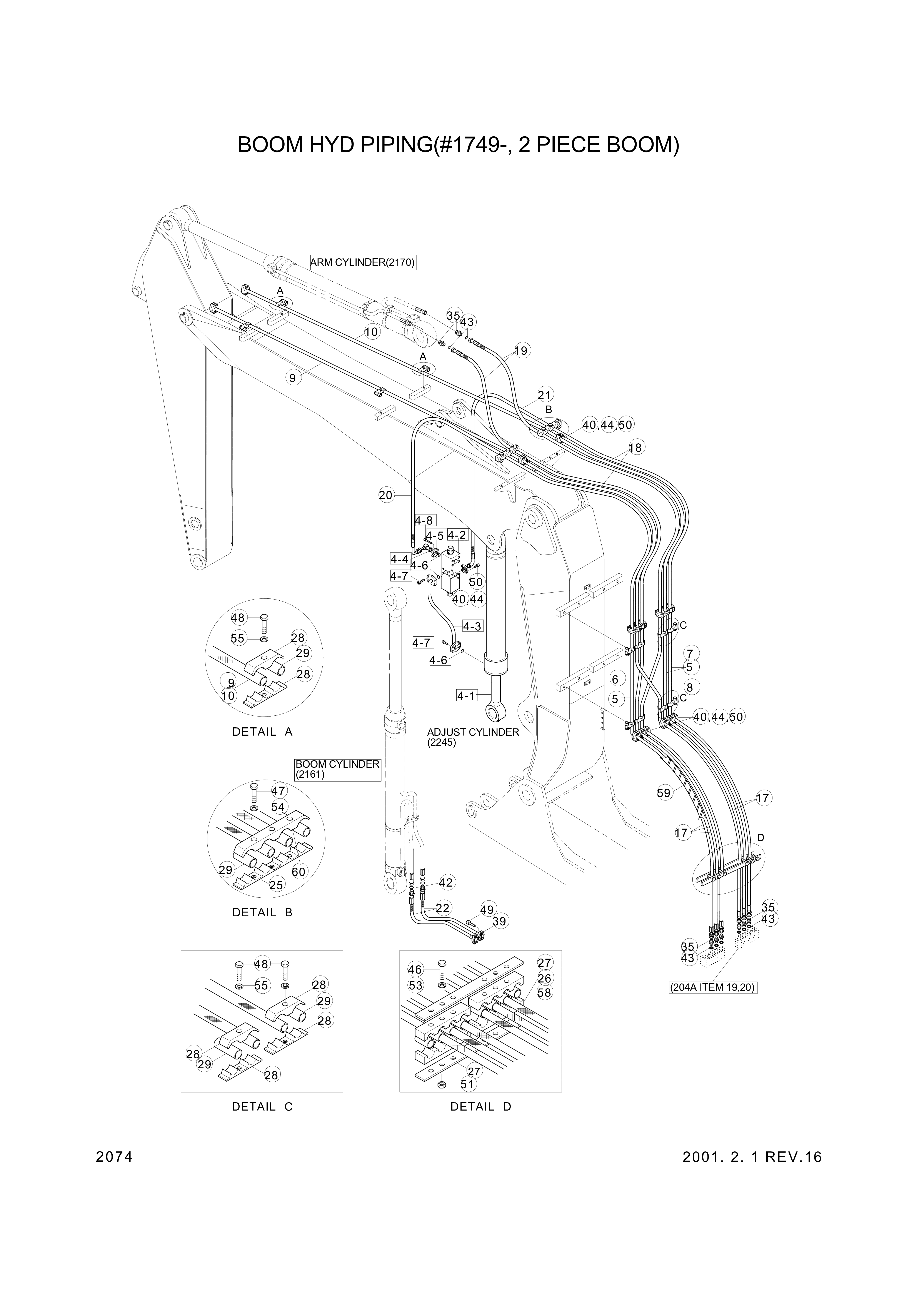 drawing for Hyundai Construction Equipment 35EA-50400 - HOSE ASSY-HYD (figure 3)