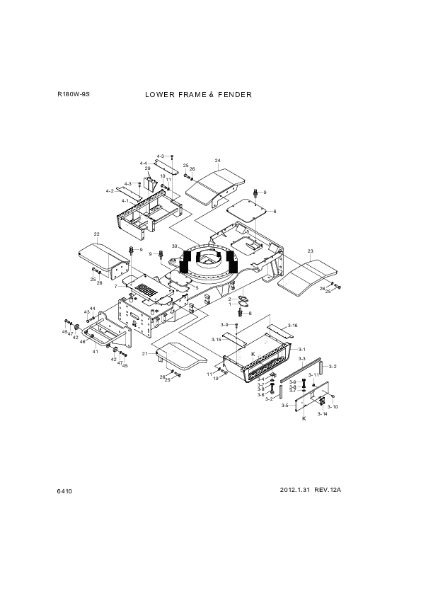 drawing for Hyundai Construction Equipment S205-06300B - NUT-HEX (figure 3)