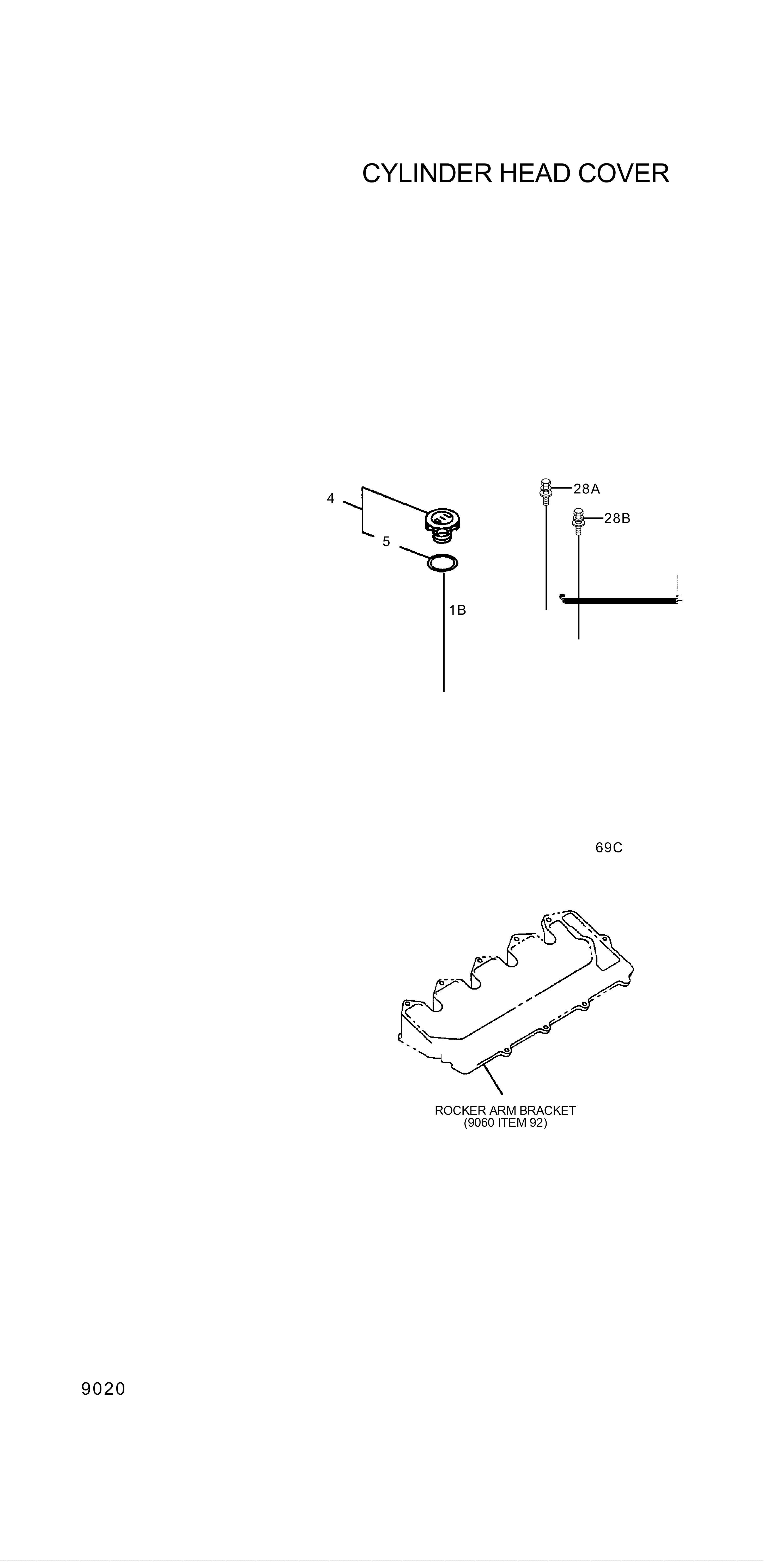 drawing for Hyundai Construction Equipment 028080-6450 - Bolt (figure 1)