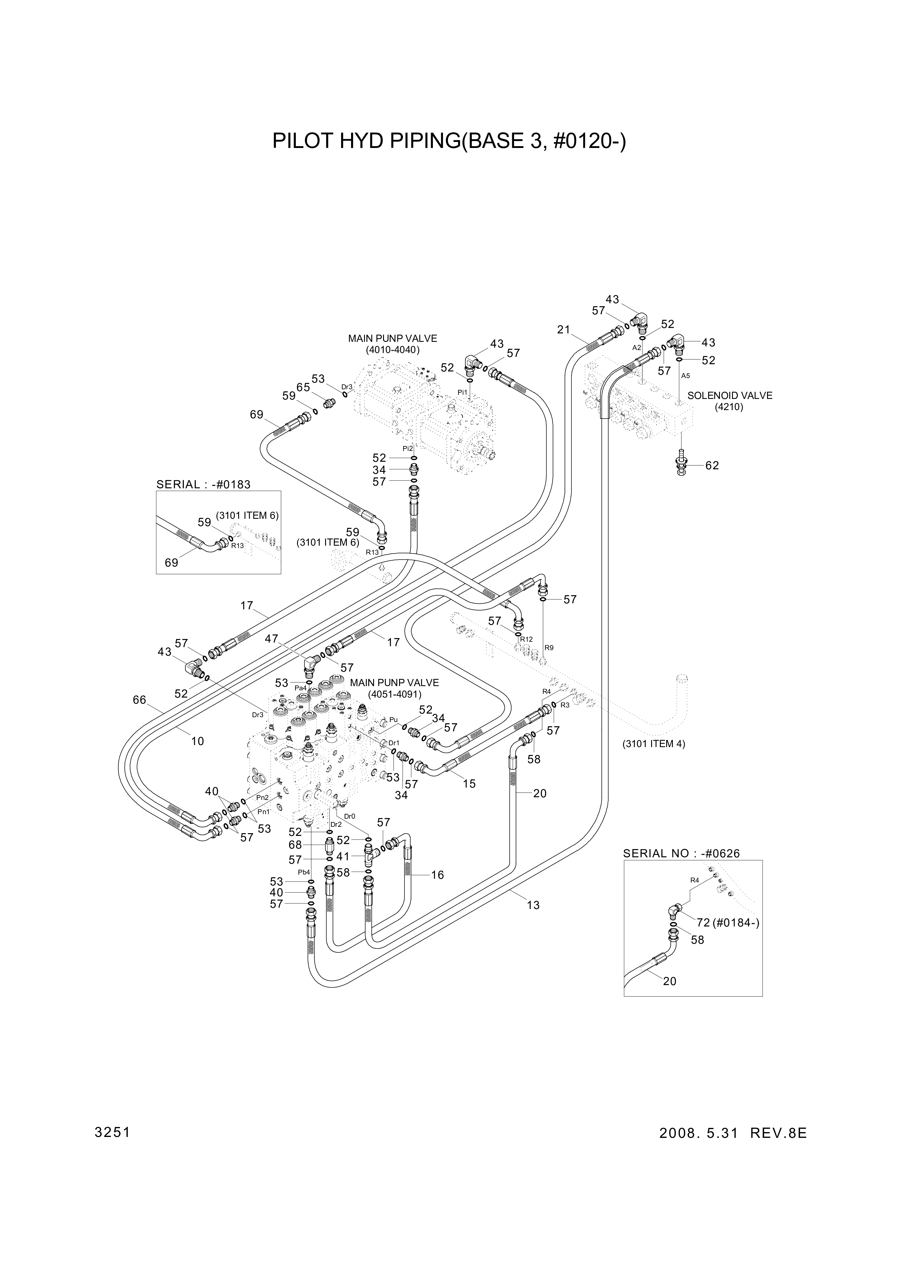 drawing for Hyundai Construction Equipment P930-043058 - HOSE ASSY-ORFS&THD (figure 4)