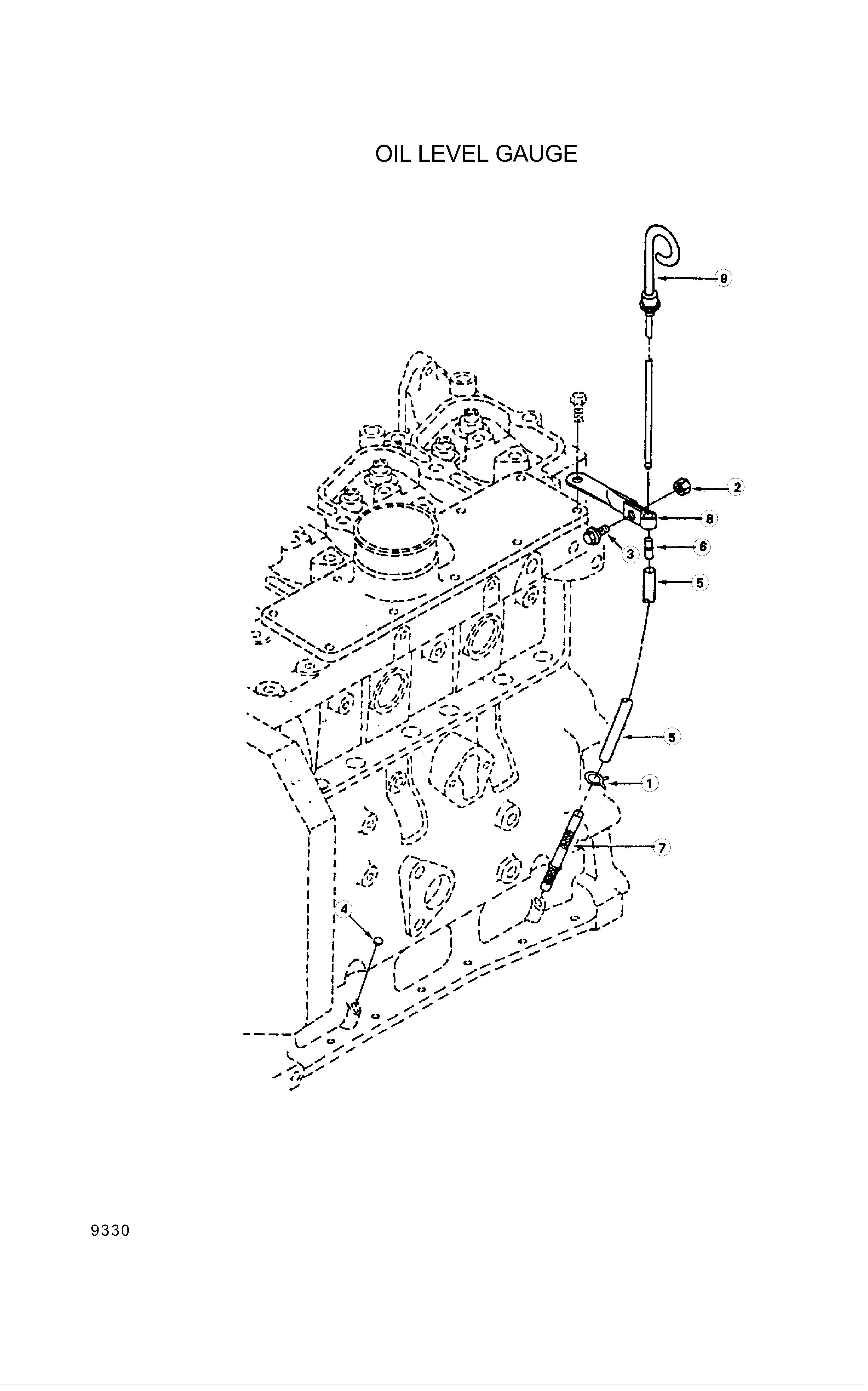 drawing for Hyundai Construction Equipment YUBP-07267 - DIPSTICK ASSY (figure 2)