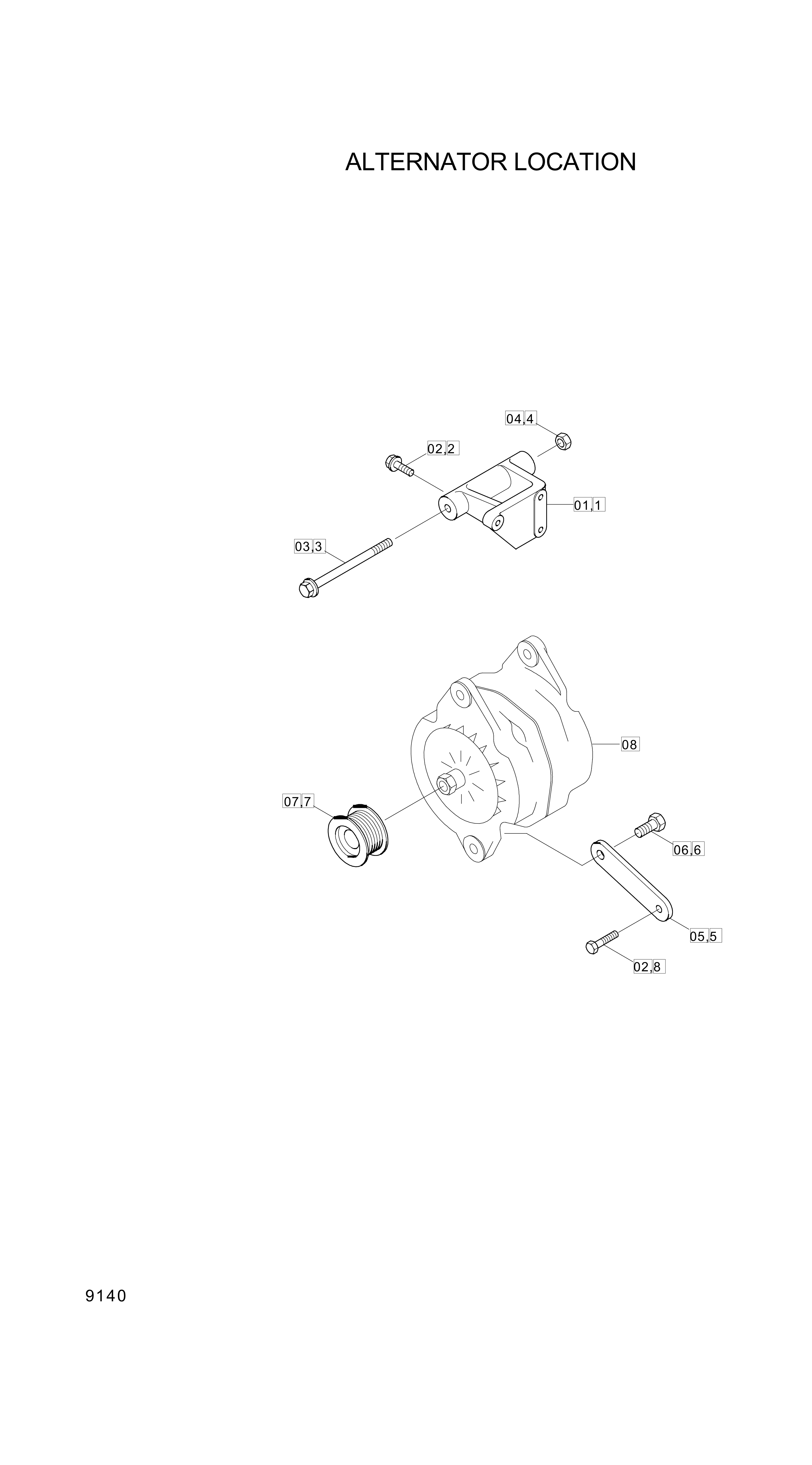 Technical drawing of Hyundai Construction Equipment YUBP-06932 SCREW with dimensions and layout (figure 5)