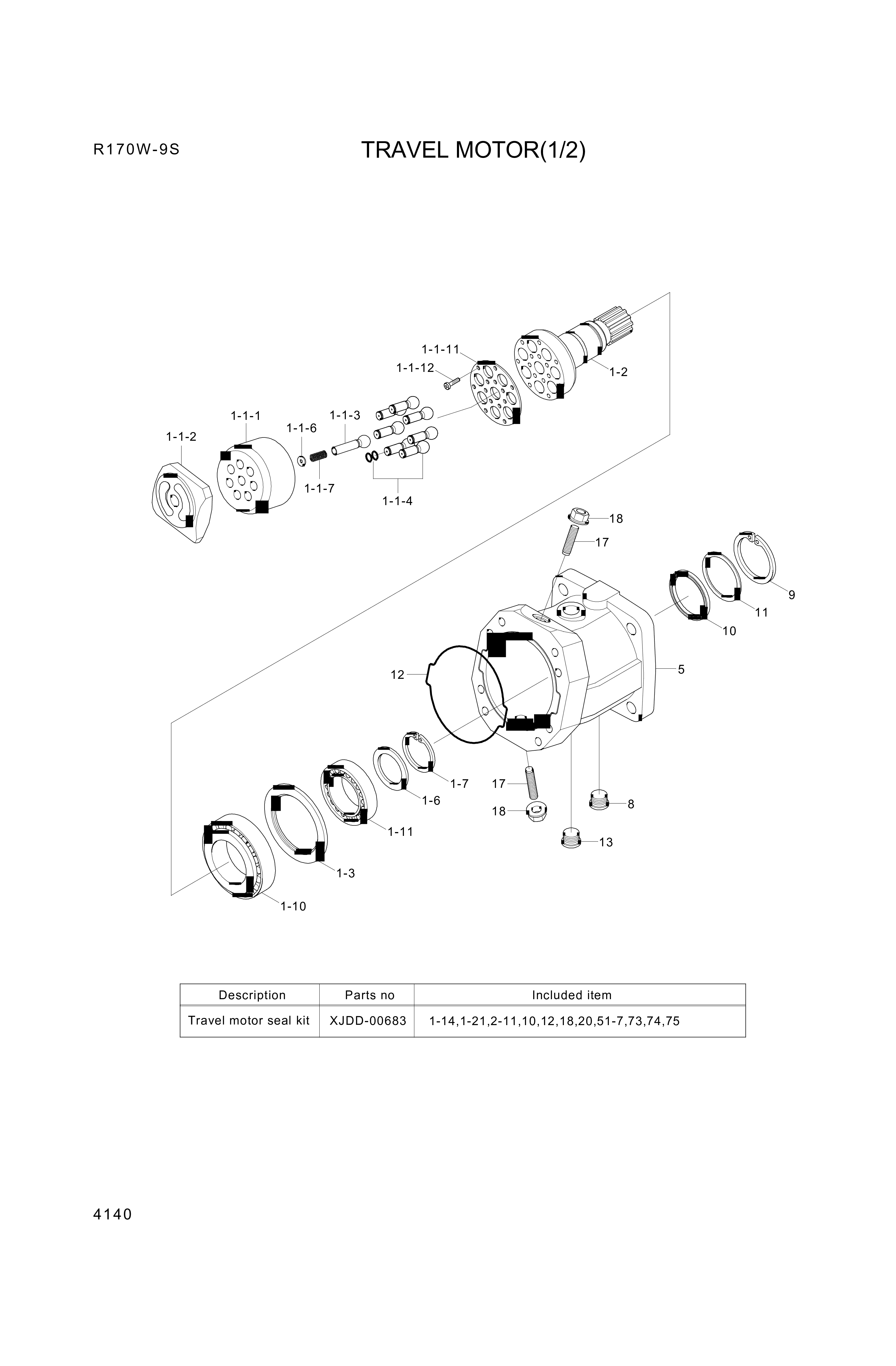 drawing for Hyundai Construction Equipment XJDD-00928 - SCREW (figure 3)