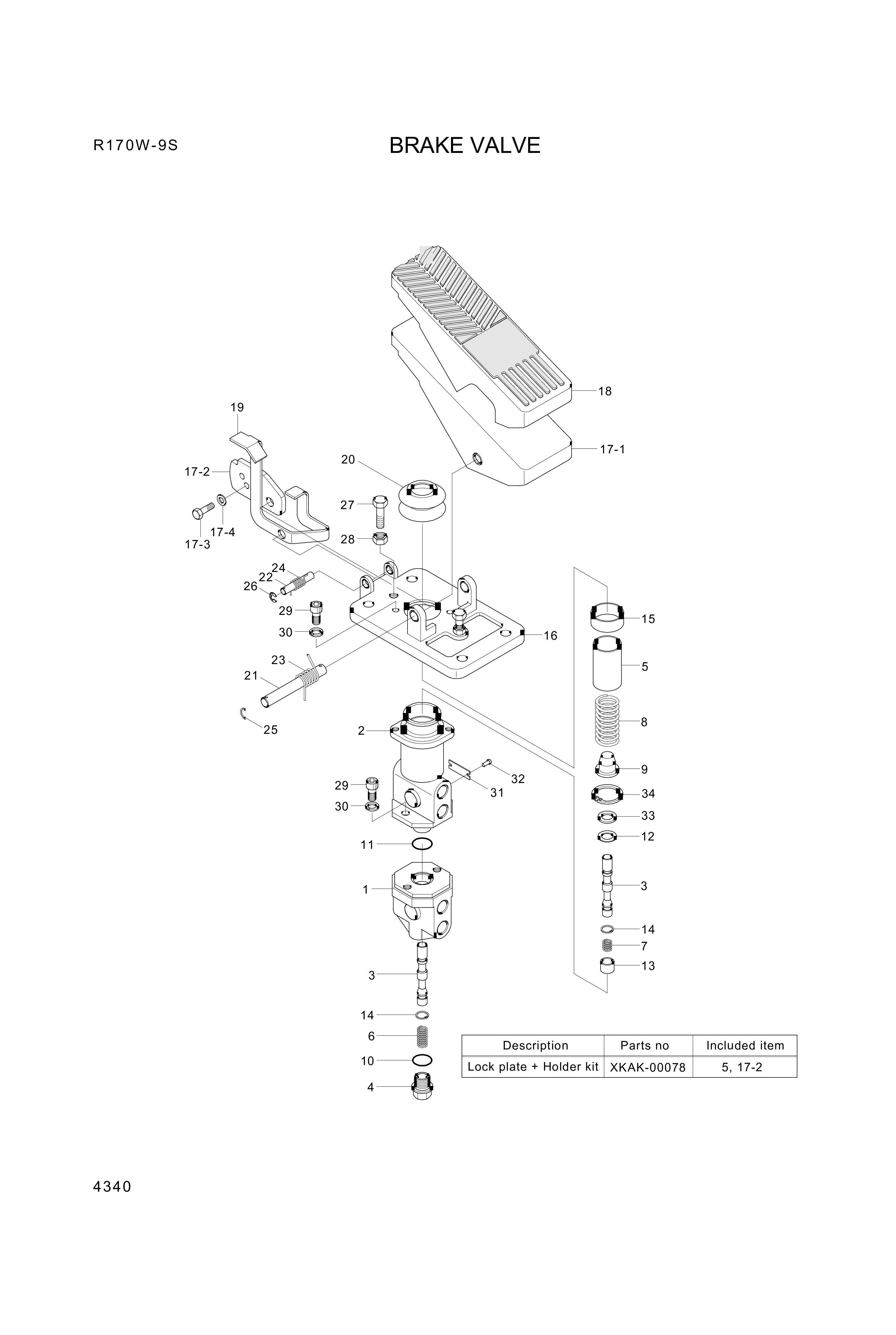 drawing for Hyundai Construction Equipment XKAK-00107 - SPRING-TORSION (figure 4)