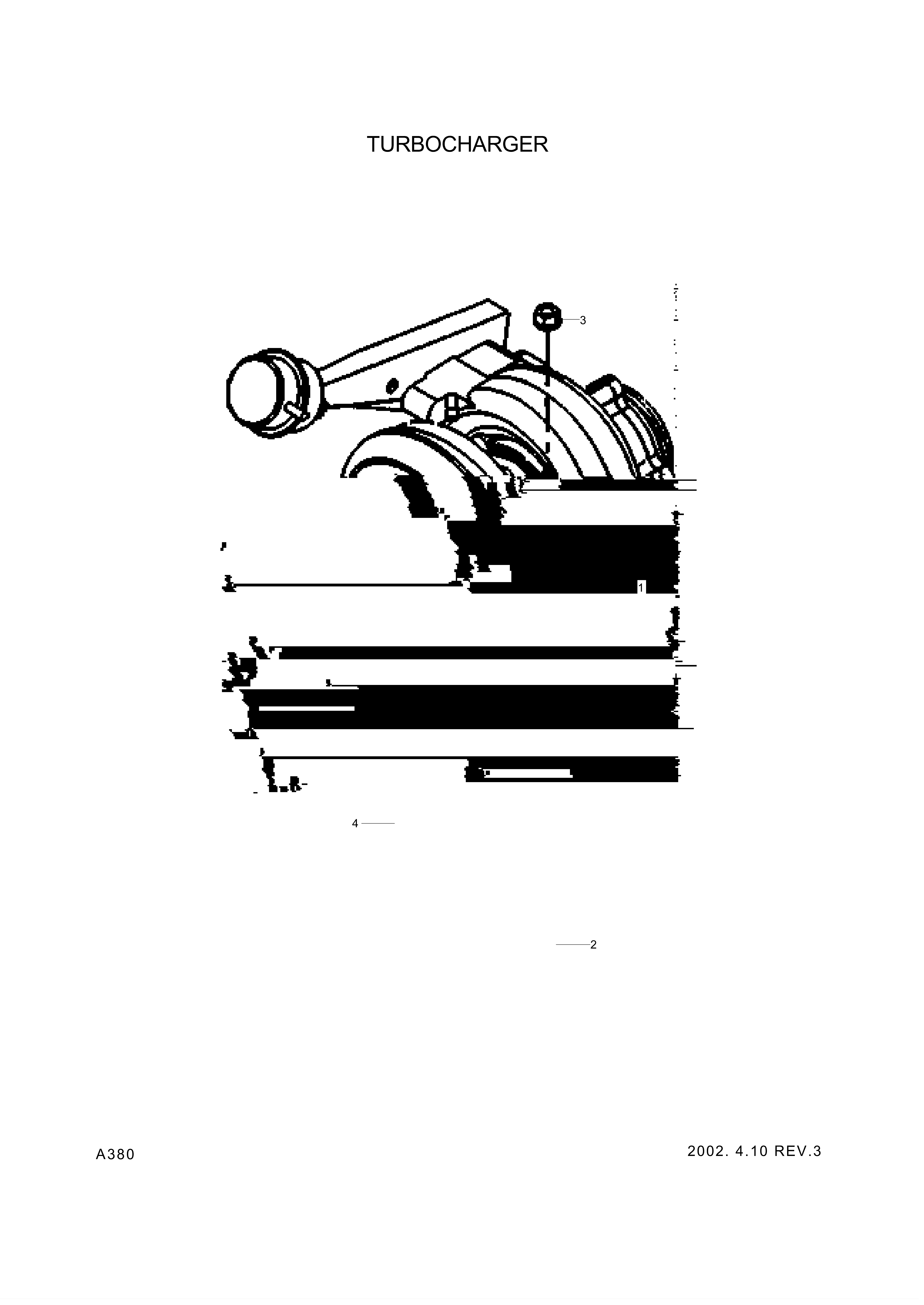 drawing for Hyundai Construction Equipment 3596629 - TURBOCHARGER ASSY (figure 2)