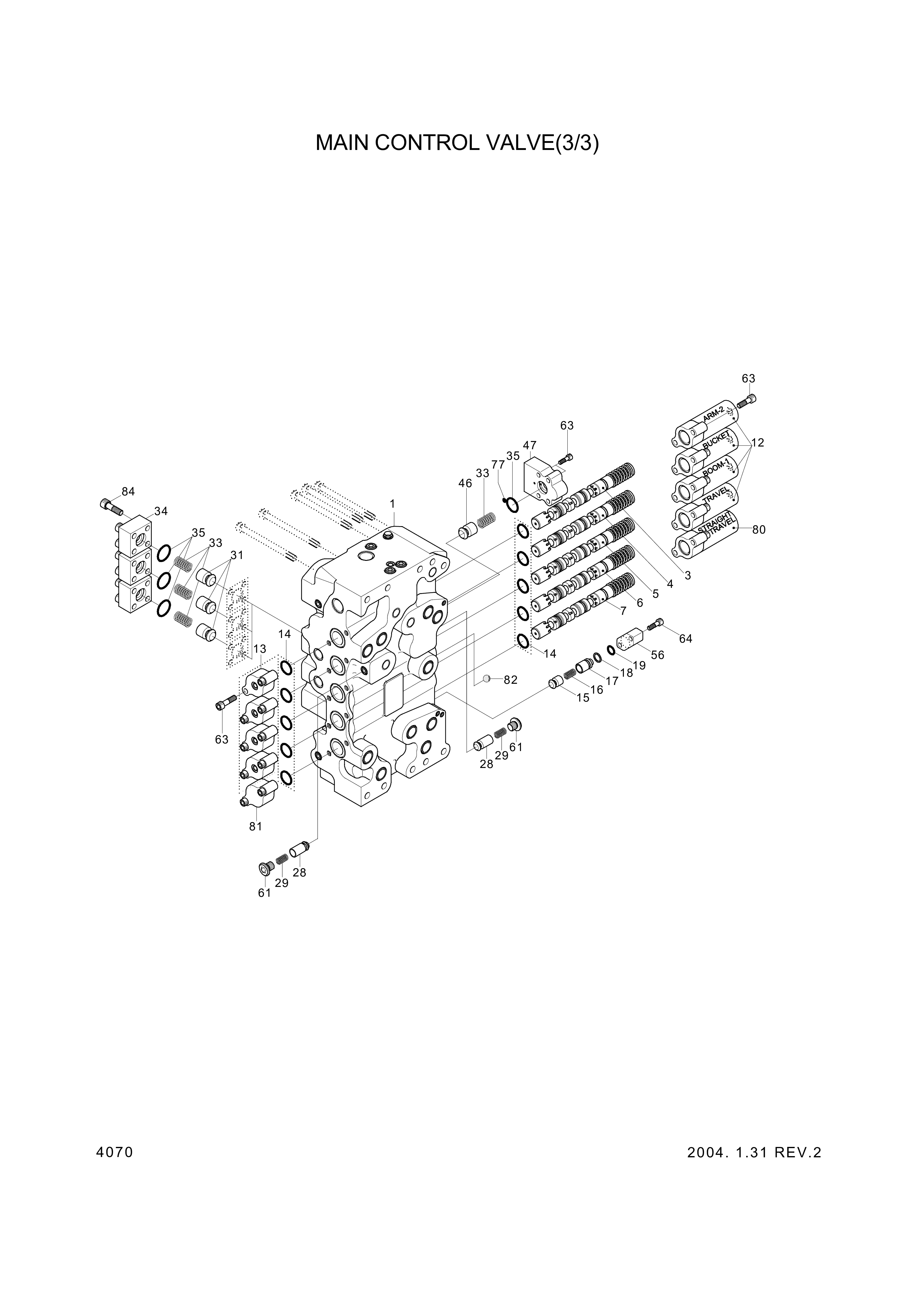 drawing for Hyundai Construction Equipment C0001-63003 - CAP (figure 5)