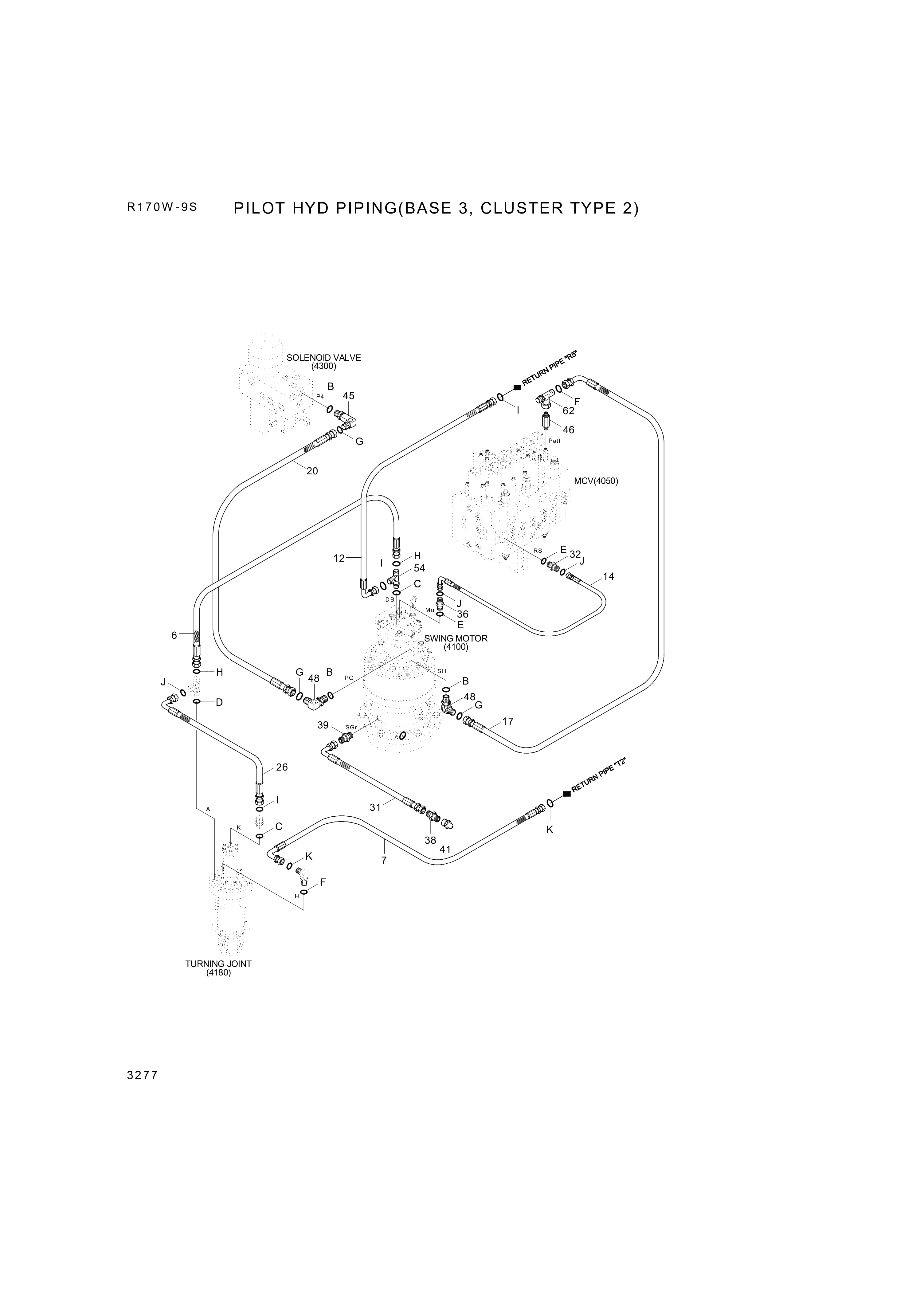 drawing for Hyundai Construction Equipment P930-162041 - HOSE ASSY-ORFS&THD (figure 5)