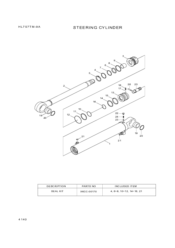 drawing for Hyundai Construction Equipment 5516-04525 - BUSHING-DU (figure 4)