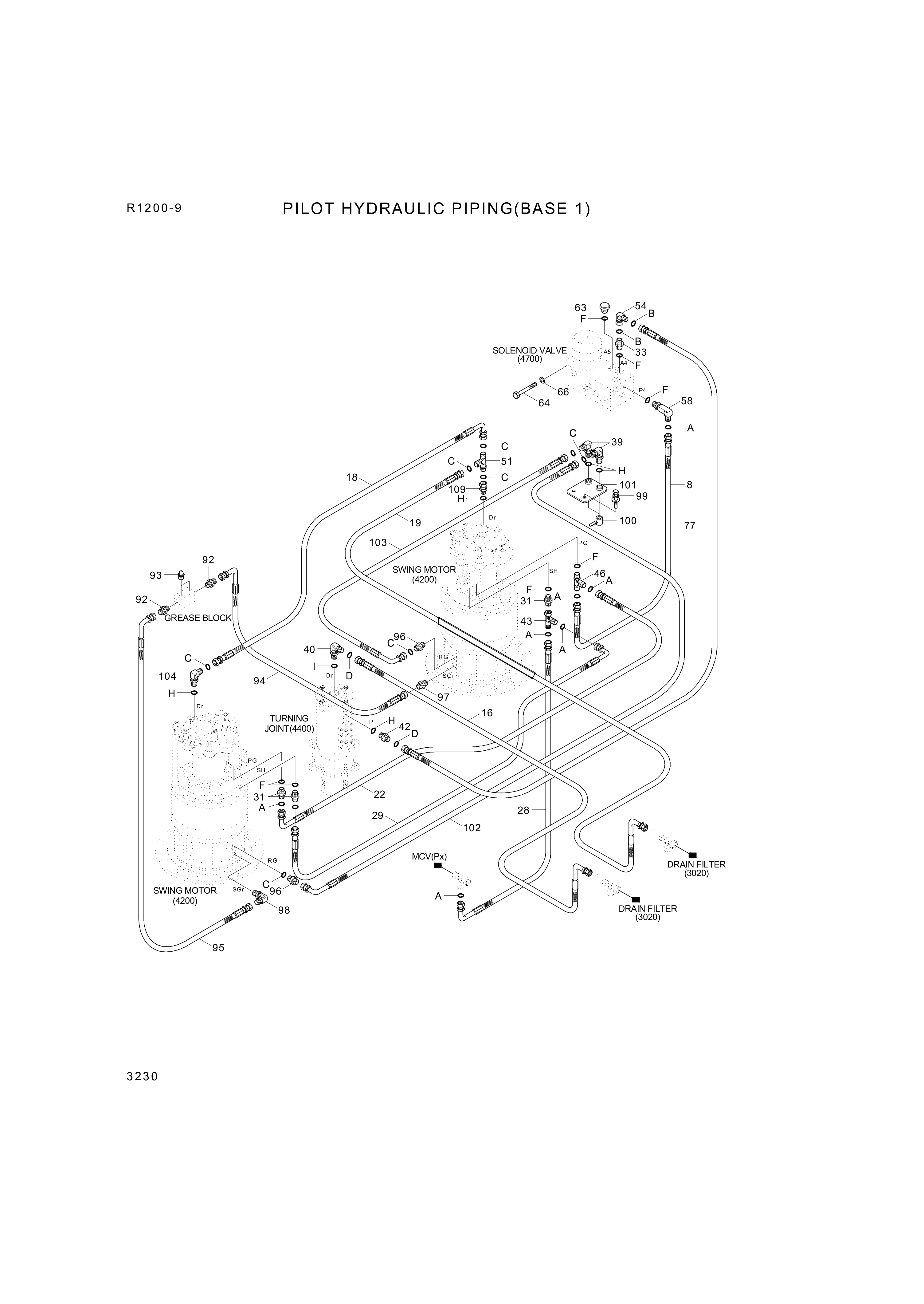 drawing for Hyundai Construction Equipment P933-122051 - HOSE ASSY-ORFS&THD (figure 1)