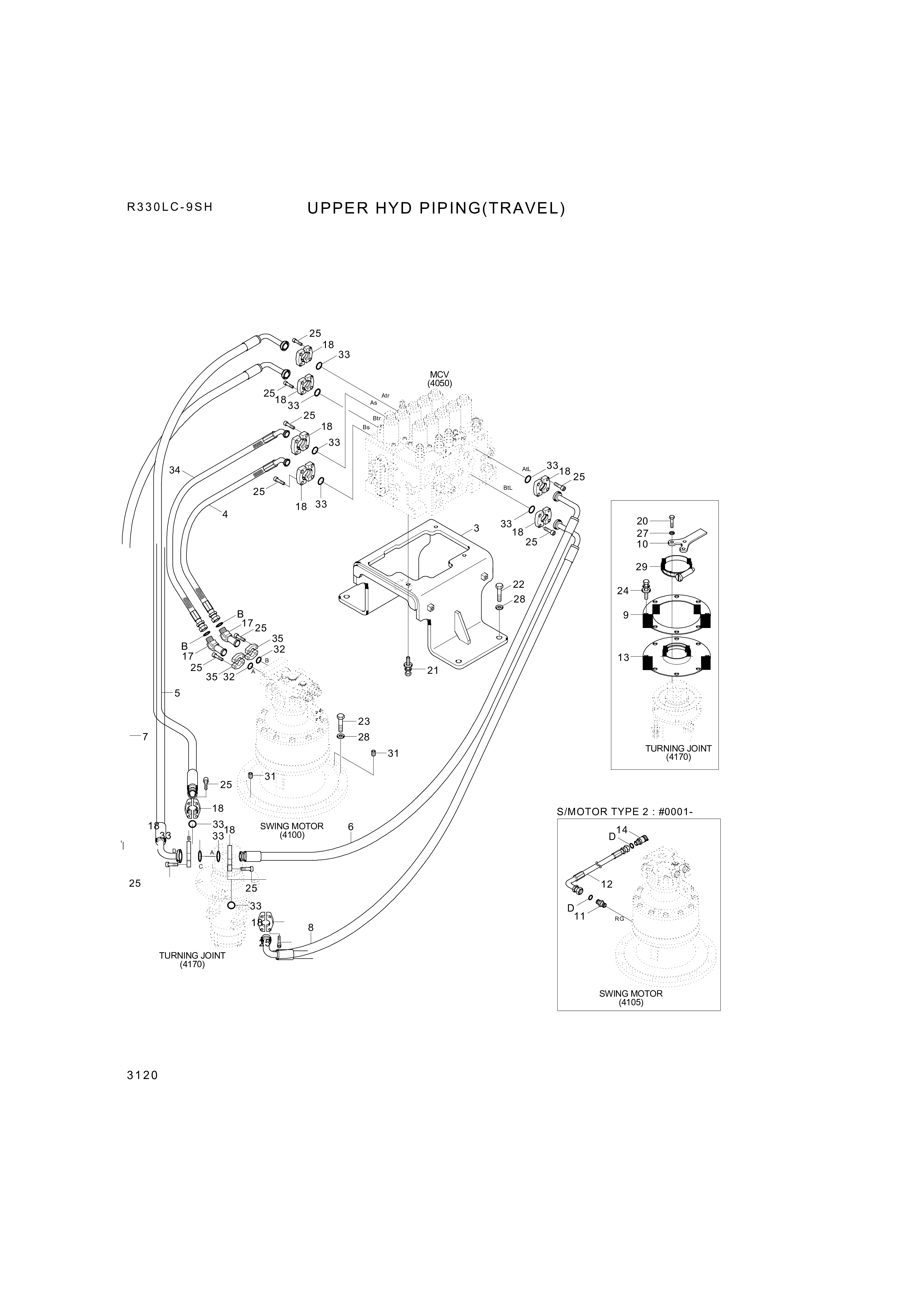 drawing for Hyundai Construction Equipment P950-167318 - HOSE ASSY-ORFS&FLG (figure 2)