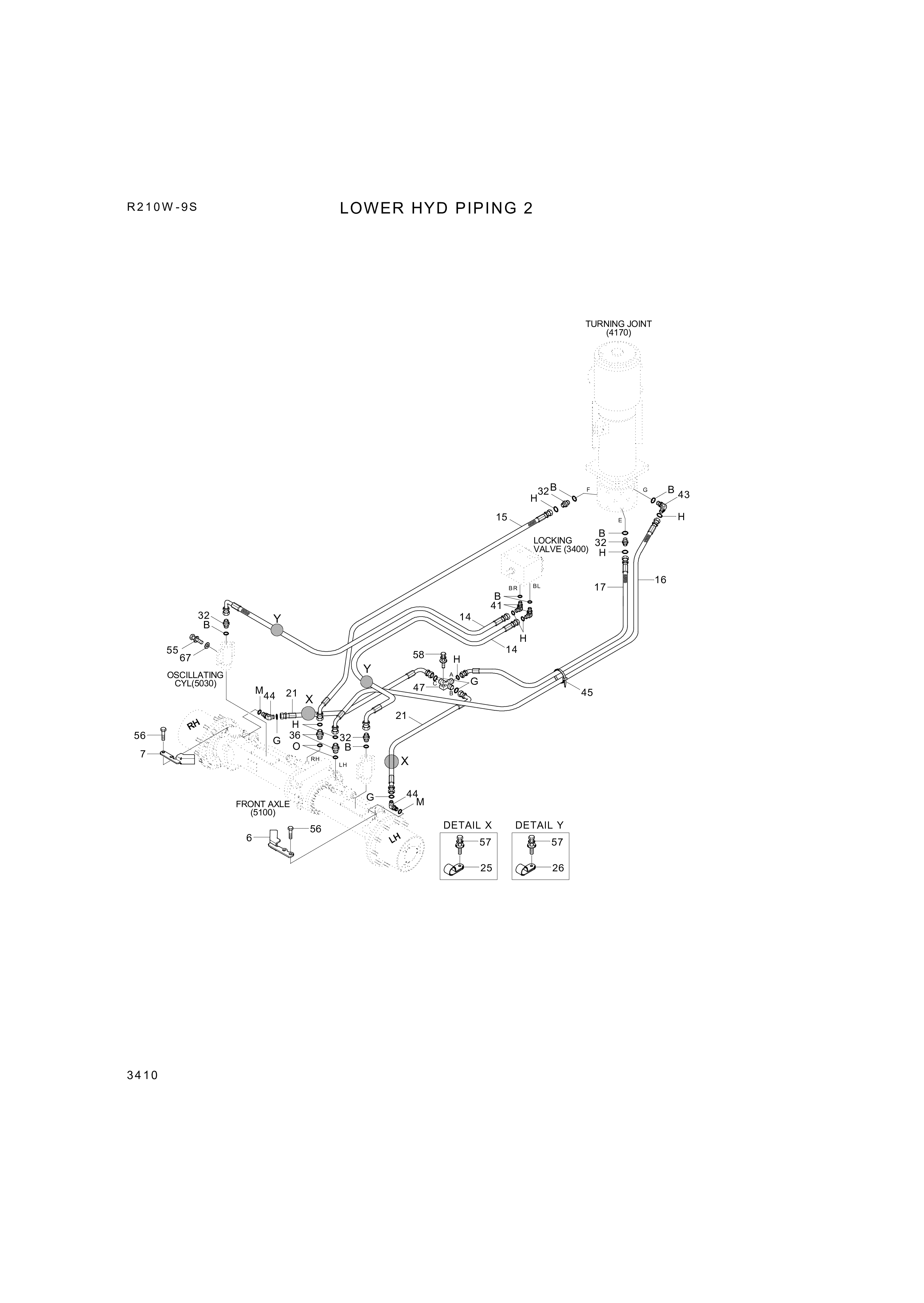 drawing for Hyundai Construction Equipment P933-067026 - HOSE ASSY-ORFS&THD (figure 4)