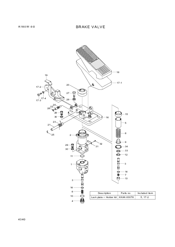 drawing for Hyundai Construction Equipment XKAK-00107 - SPRING-TORSION (figure 5)