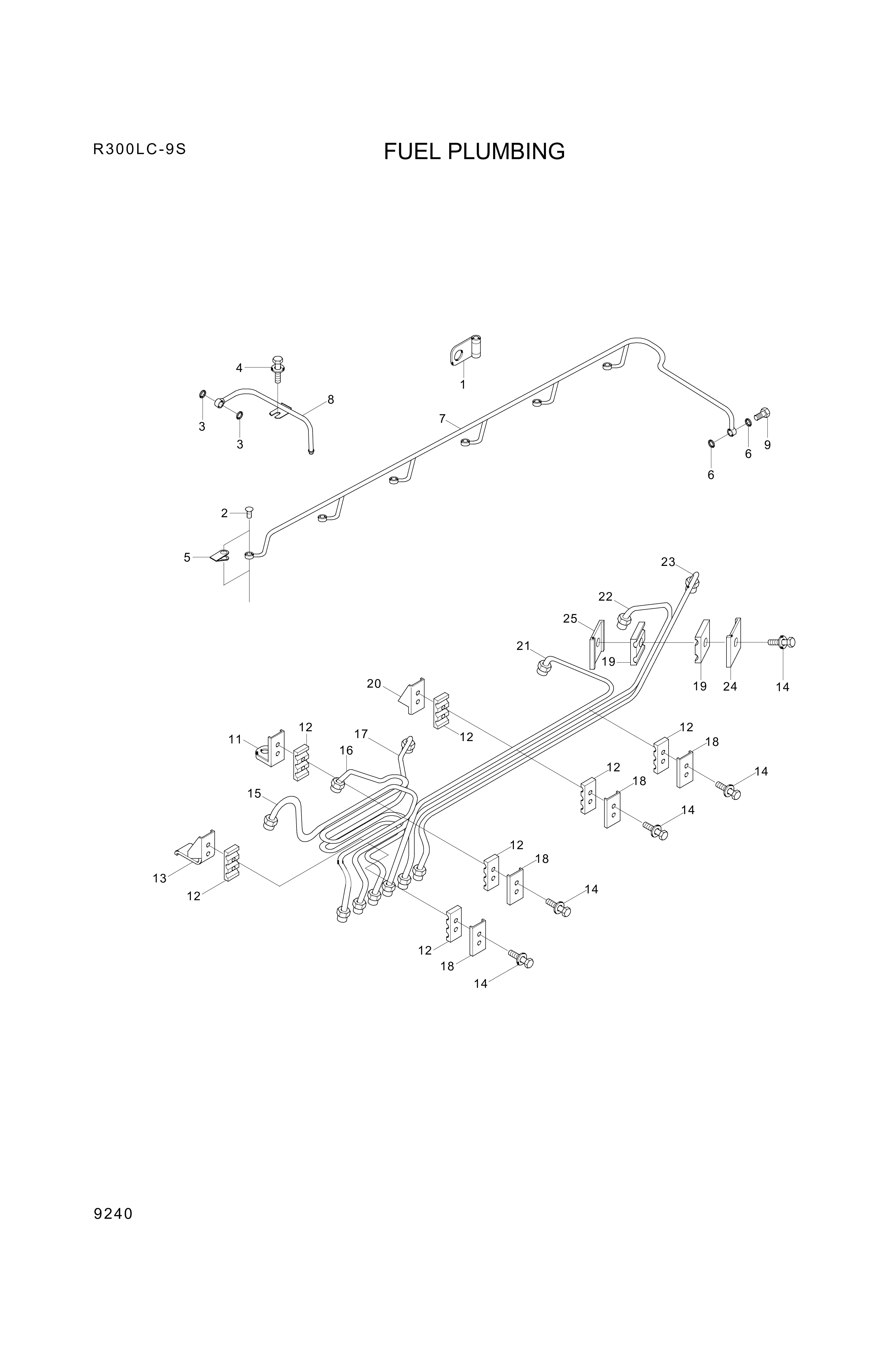 drawing for Hyundai Construction Equipment YUBP-05042 - CLIP (figure 5)