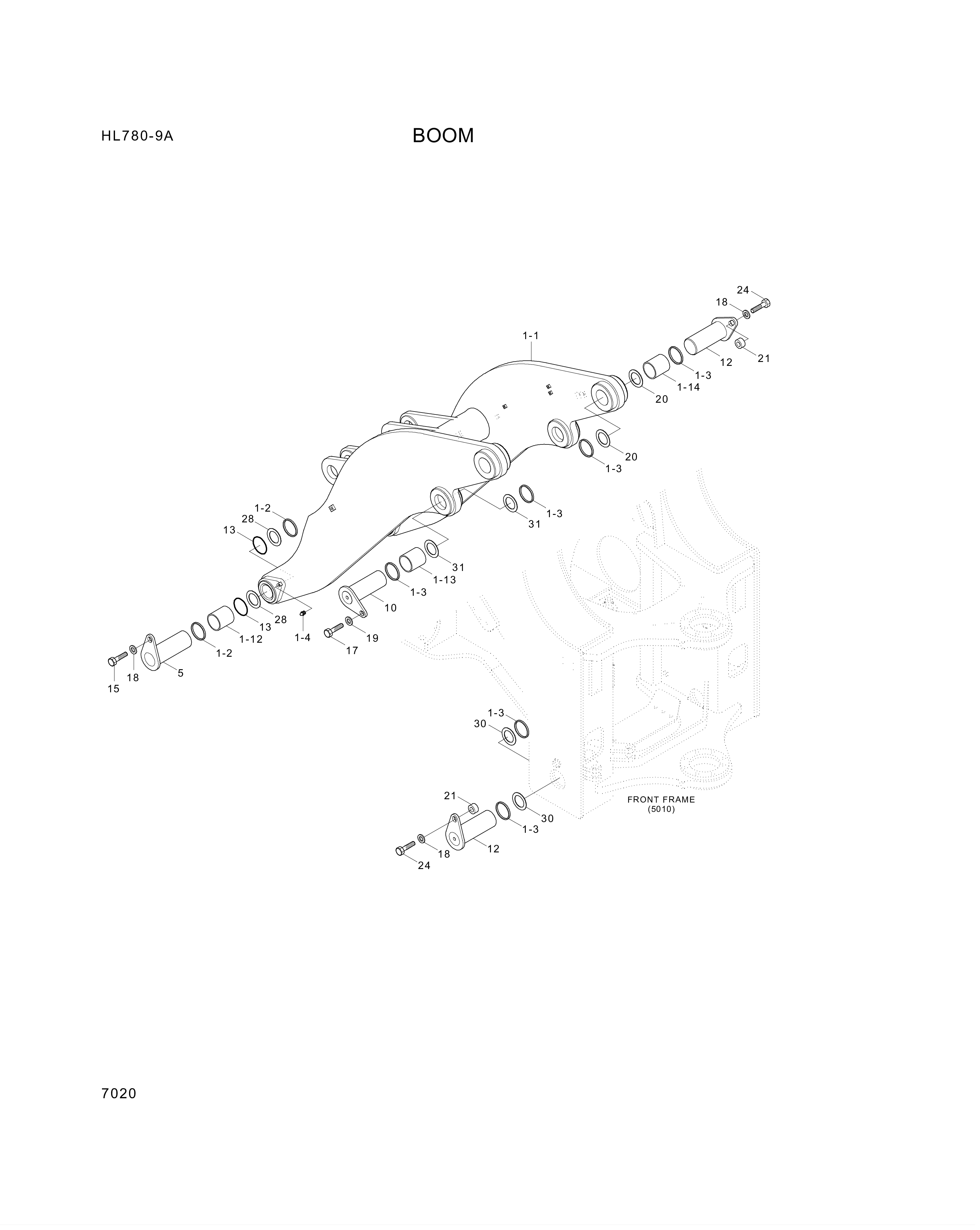 drawing for Hyundai Construction Equipment 61LM-16180 - PIN-JOINT (figure 2)