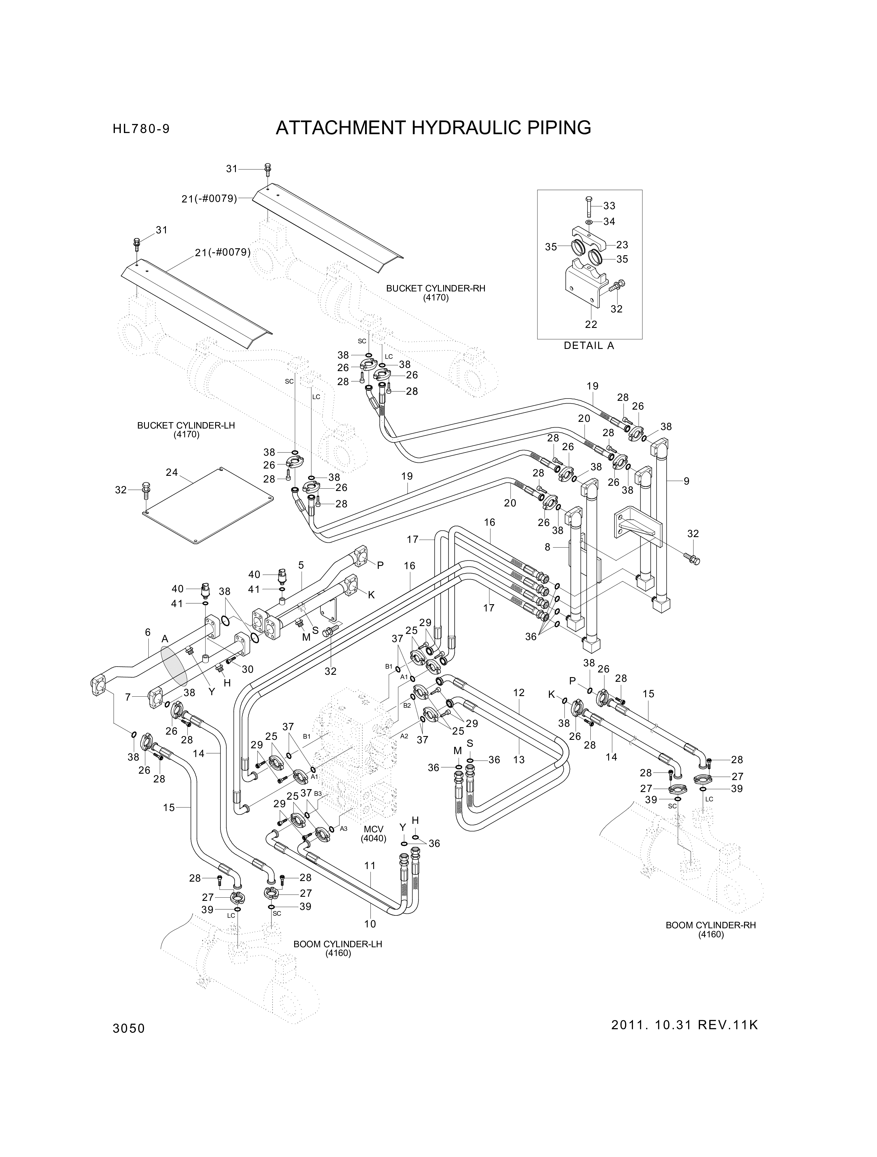 drawing for Hyundai Construction Equipment P980-127415 - HOSE ASSY-ORFS&FLG (figure 2)