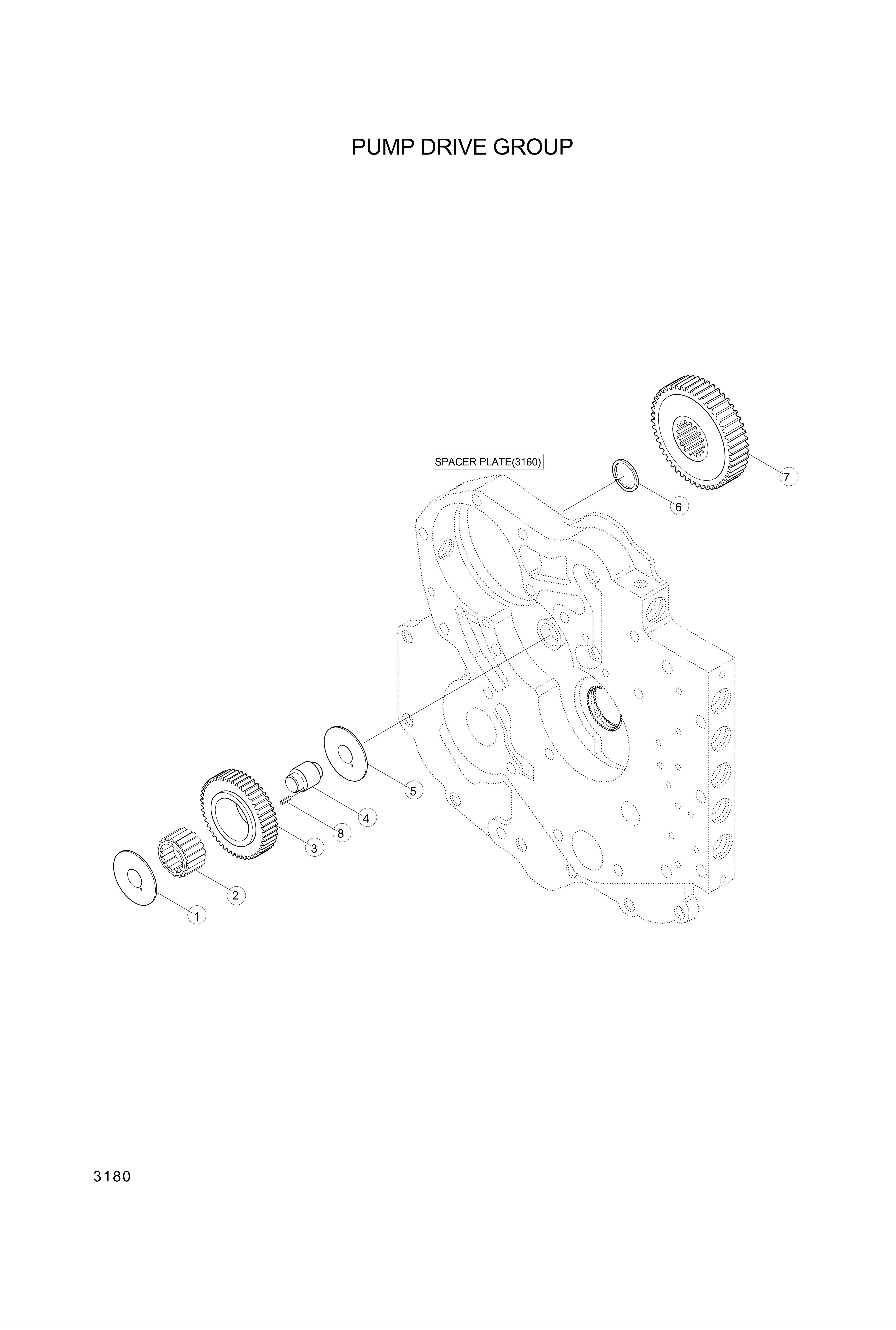 drawing for Hyundai Construction Equipment YBAA-01052 - BEARING (figure 5)