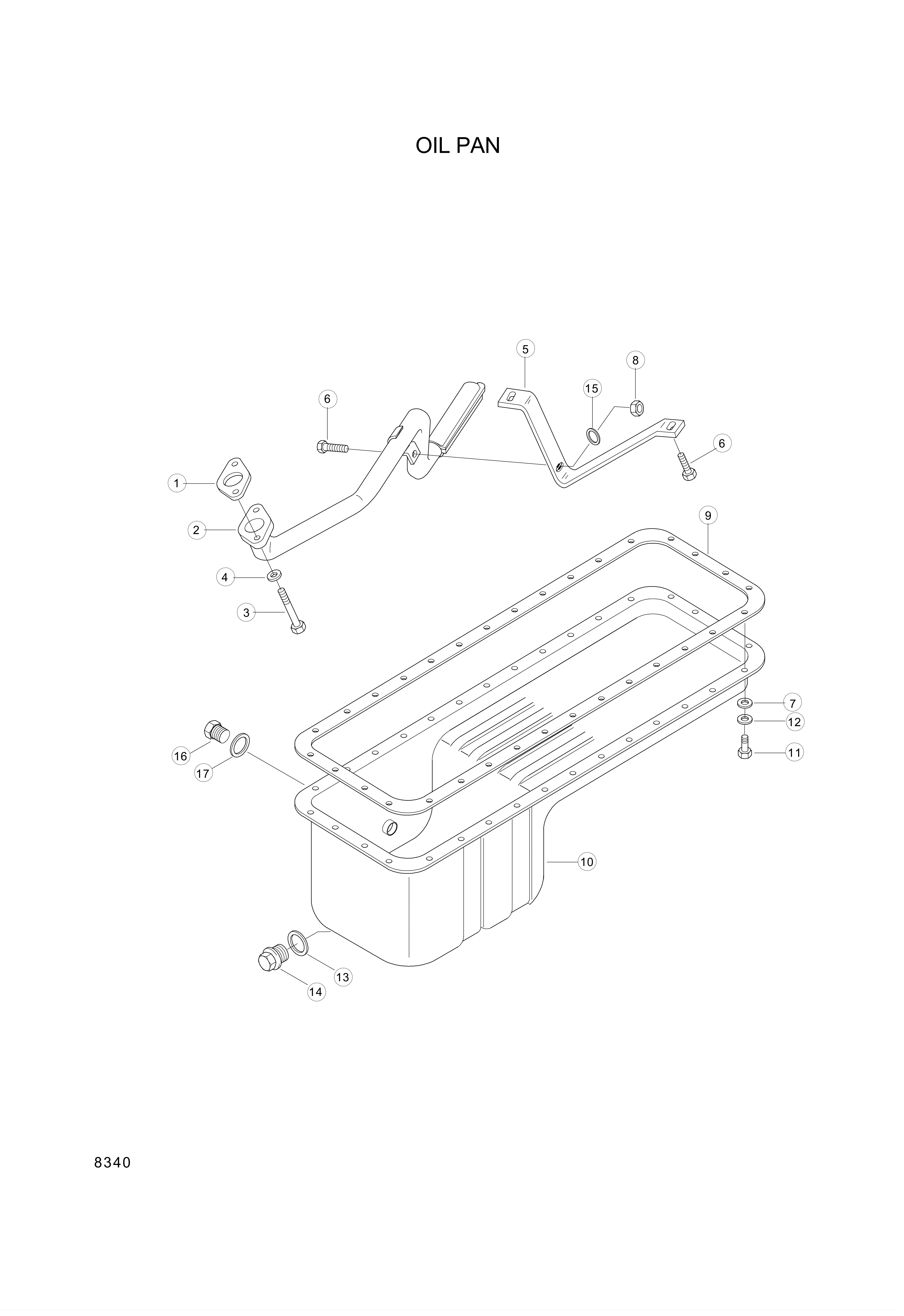 drawing for Hyundai Construction Equipment 3926711 - BRACE-TUBE (figure 2)