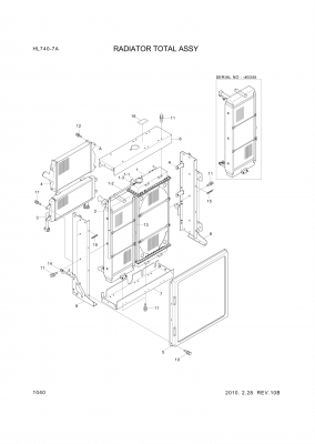 Technical drawing of Hyundai Construction Equipment 96302500 Overflow Hose with dimensions and layout (figure 3)