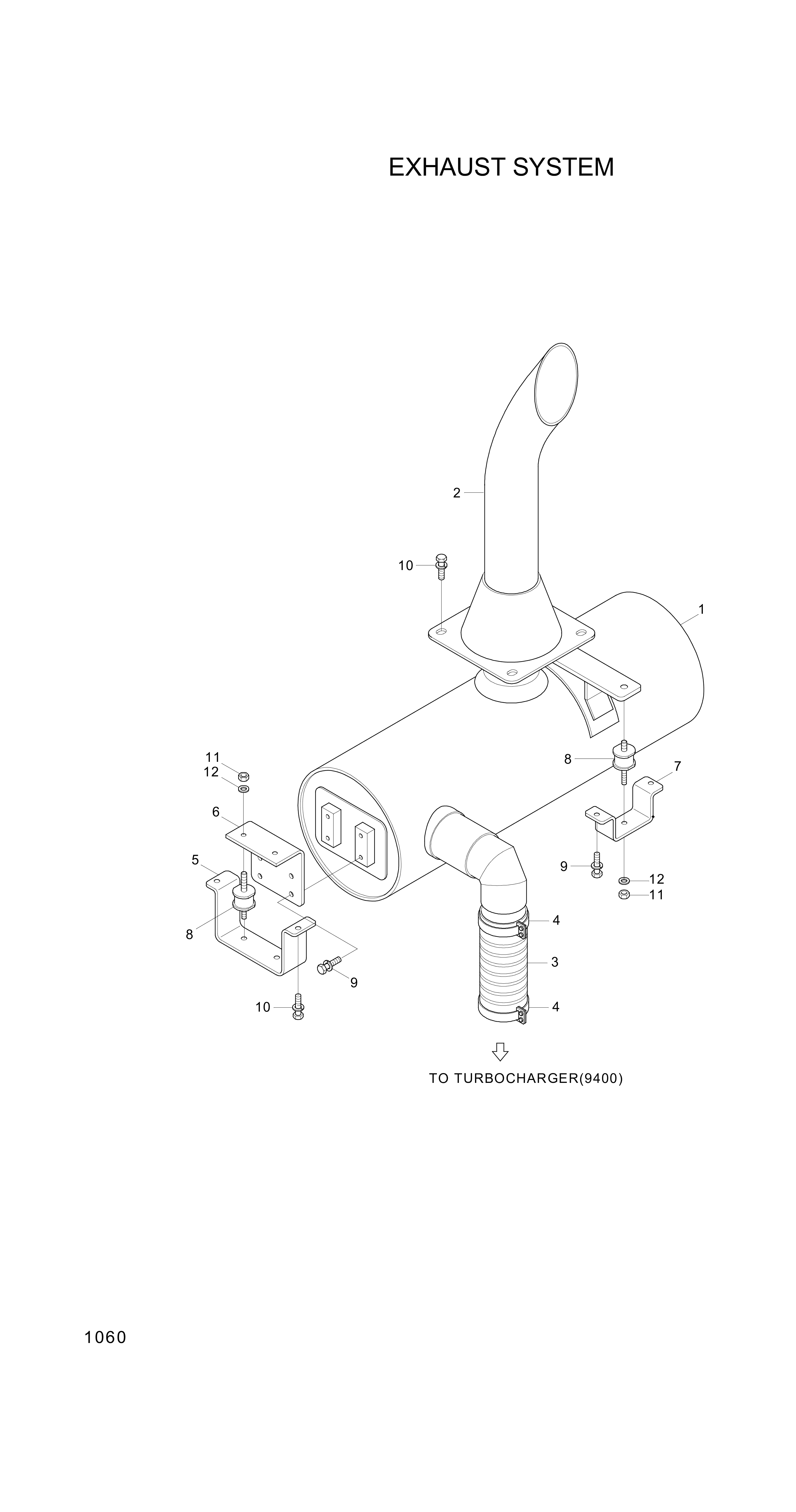 drawing for Hyundai Construction Equipment 11L6-00851 - PIPE-TAIL (figure 3)