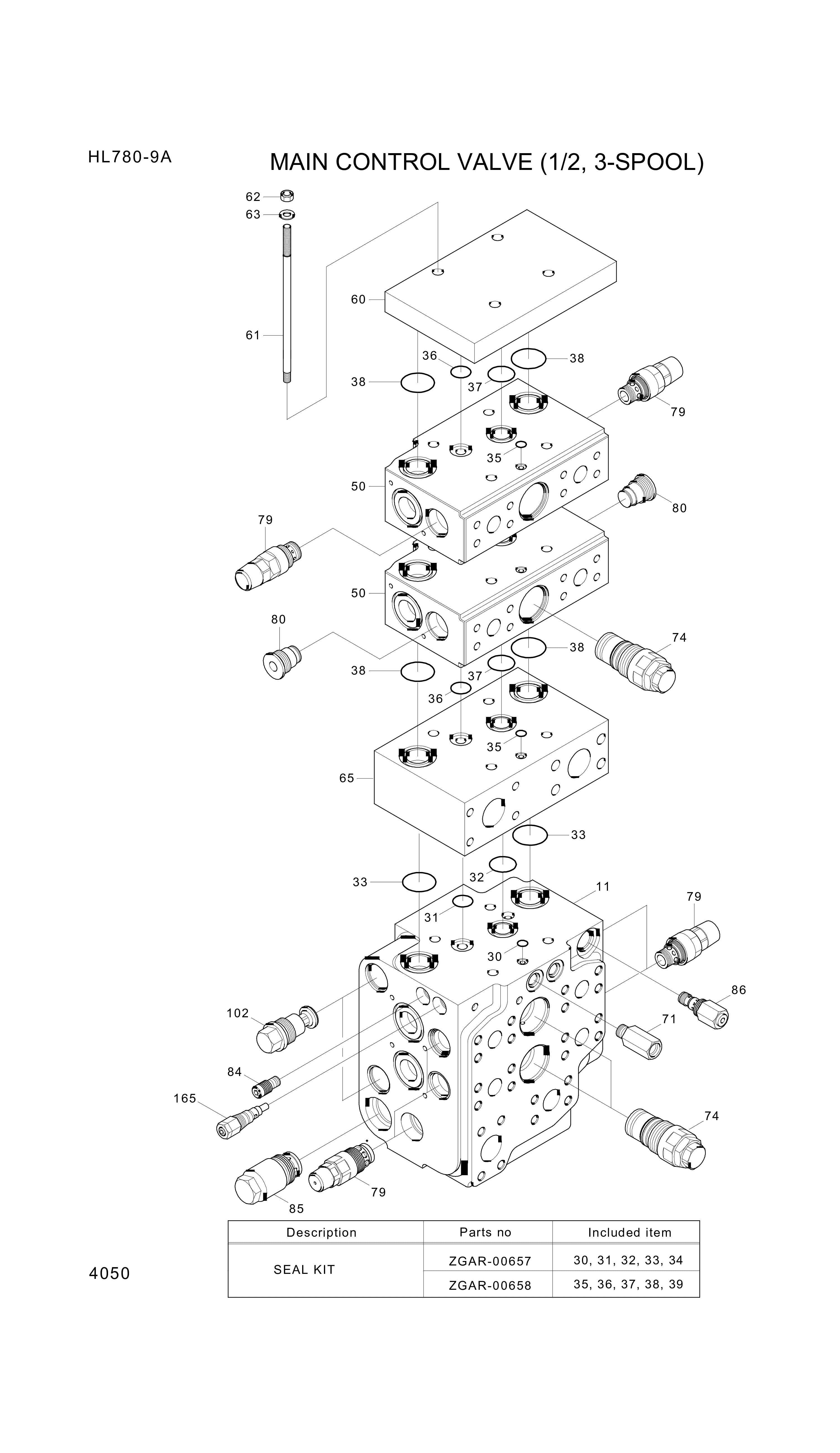 drawing for Hyundai Construction Equipment ZGAR-00673 - NUT-HEX (figure 3)