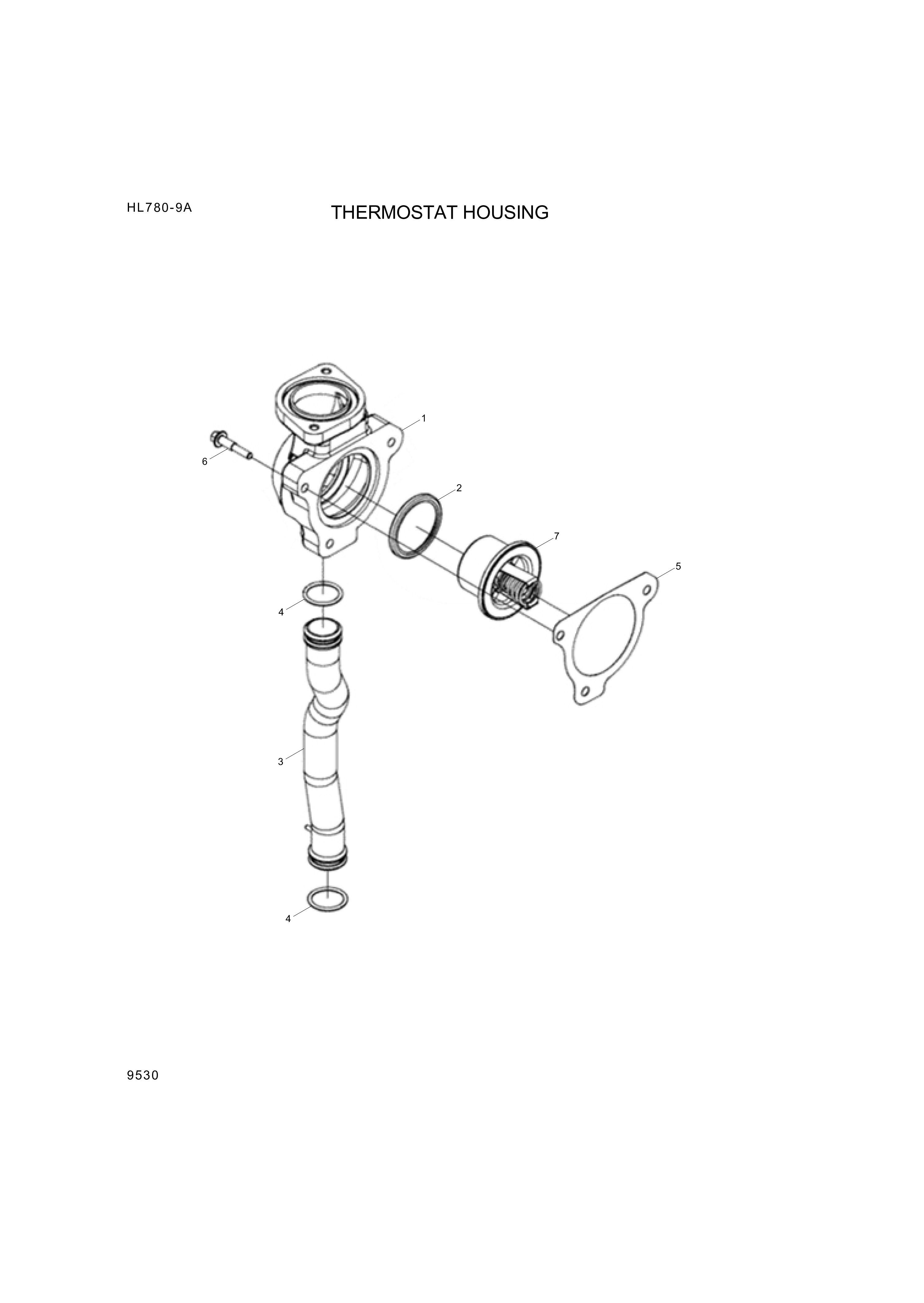 drawing for Hyundai Construction Equipment 3084879 - SEAL-THERMOSTAT (figure 5)