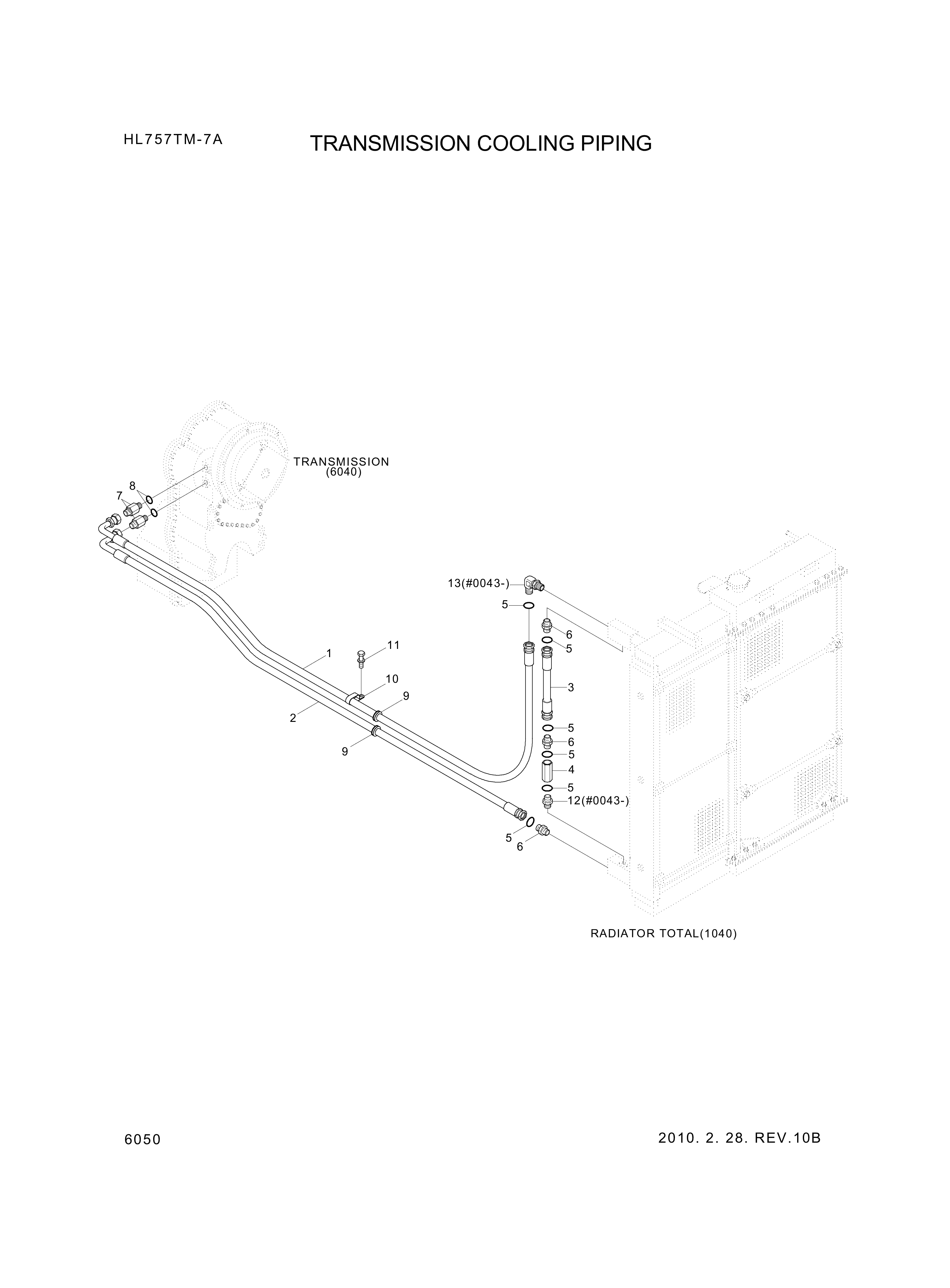 drawing for Hyundai Construction Equipment 81LD-60060 - HOSE ASSY-HYD (figure 4)